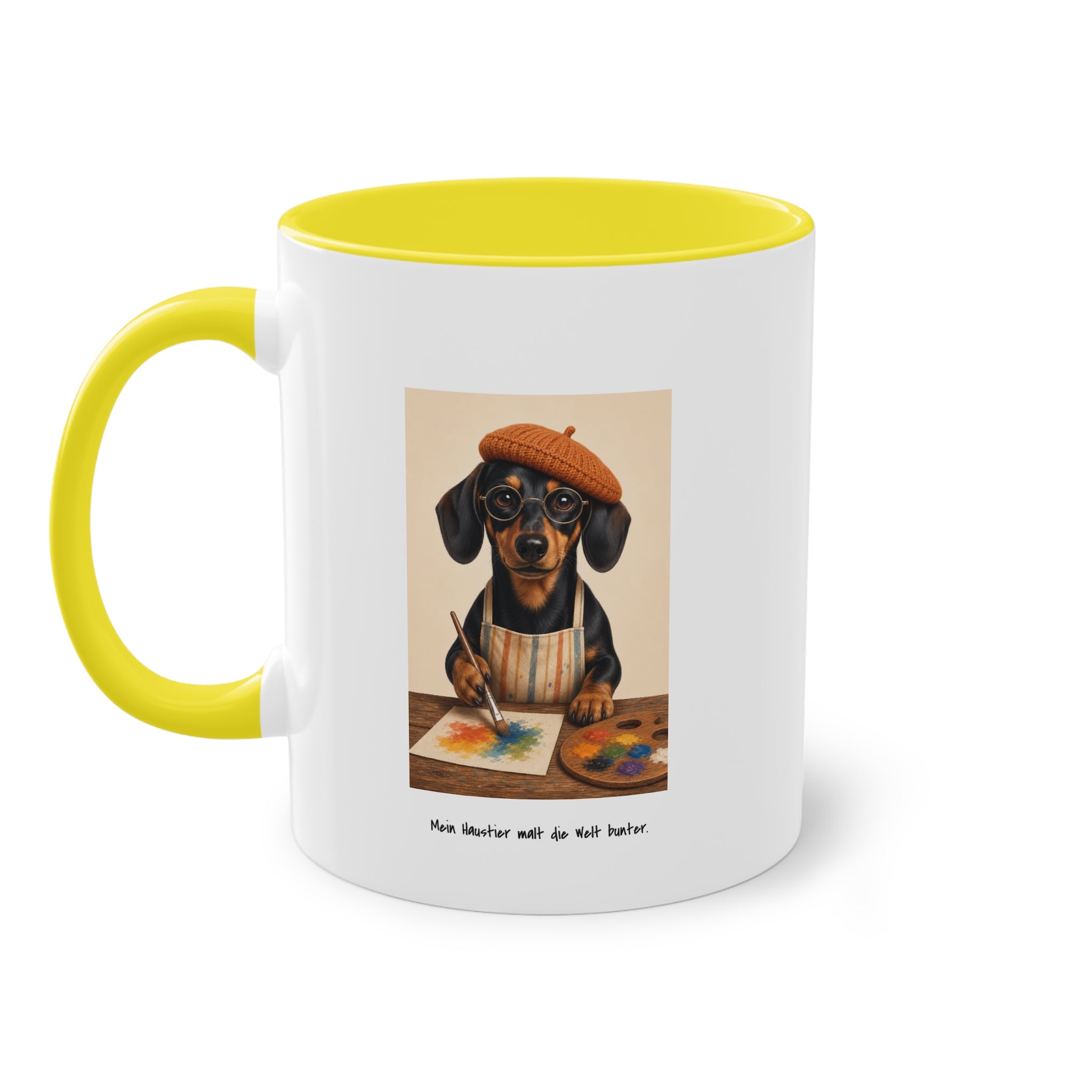 Personalisierte Tasse mit Haustier – The Artist