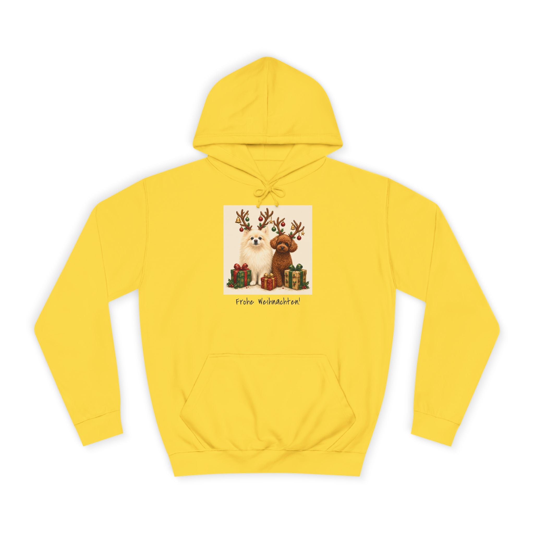 Personalisierter Unisex Hoodie mit Haustier – Frohe Weihnachten