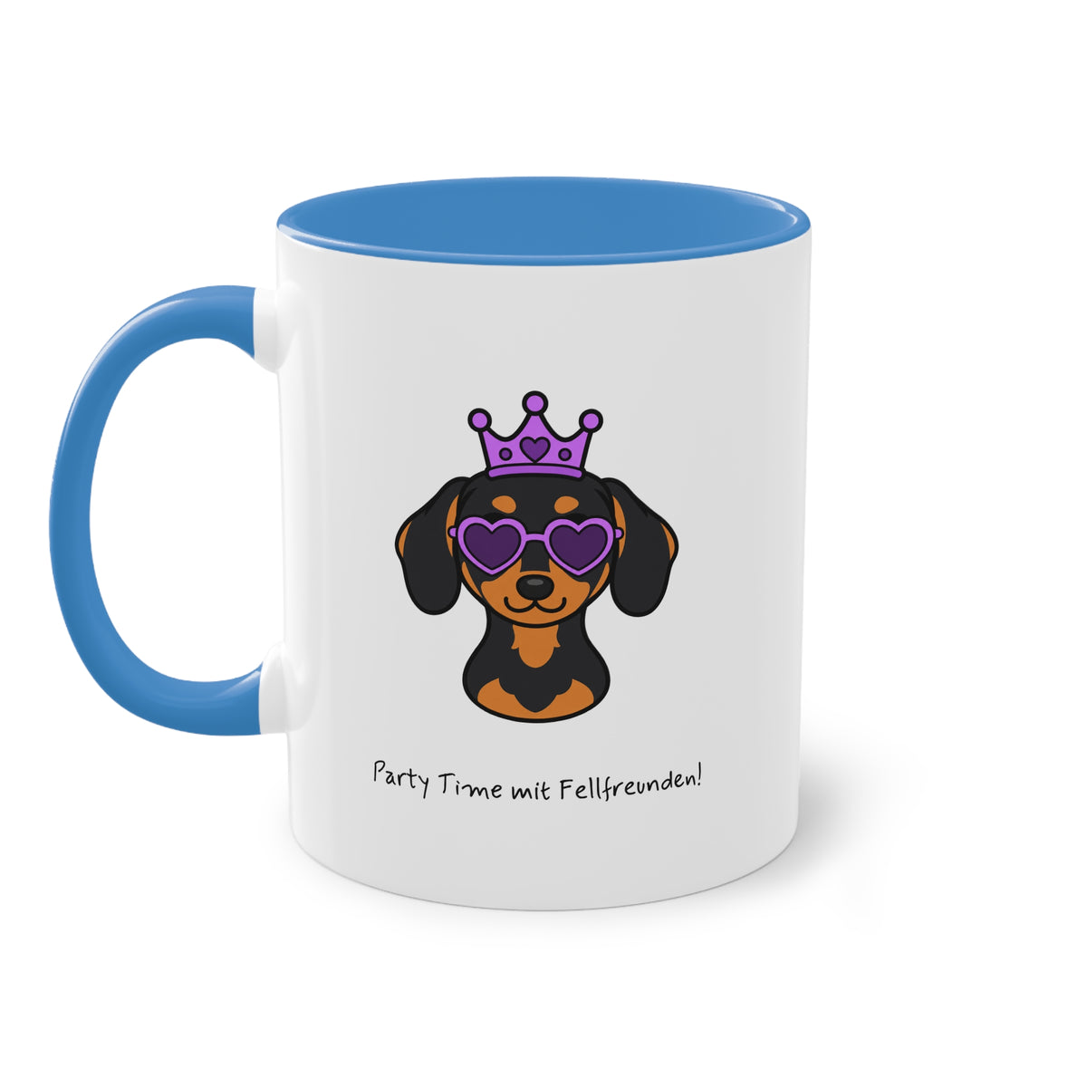 Personalisierte Tasse mit Haustier – Purple Queen