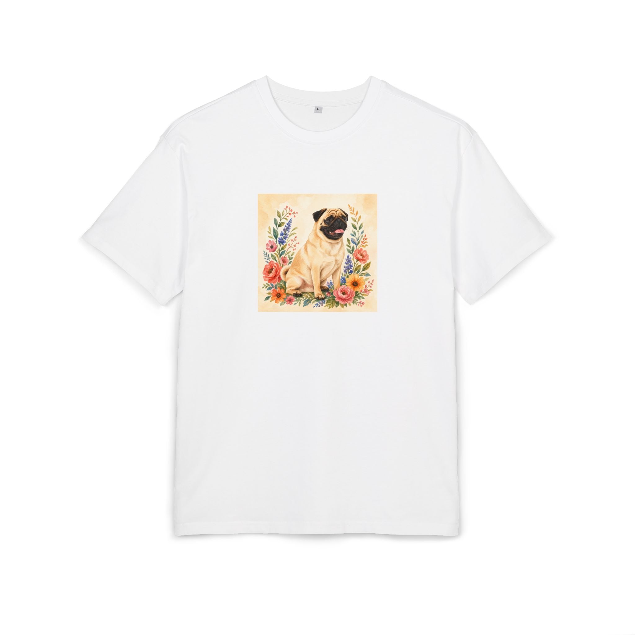 Personalisiertes Oversized Unisex T-Shirt mit Haustier – Flora & Fauna