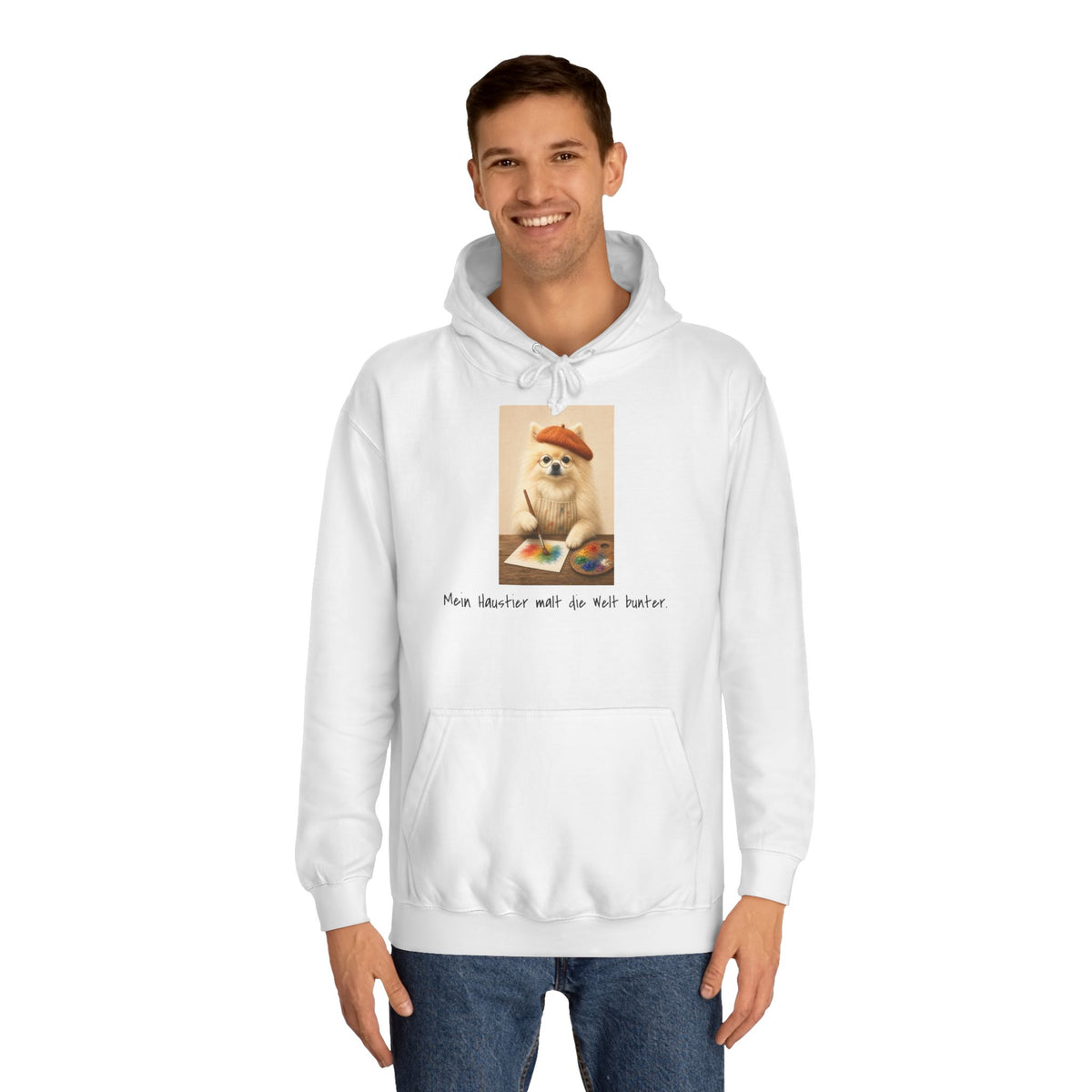 Personalisierter Unisex Hoodie mit Haustier – The Artist