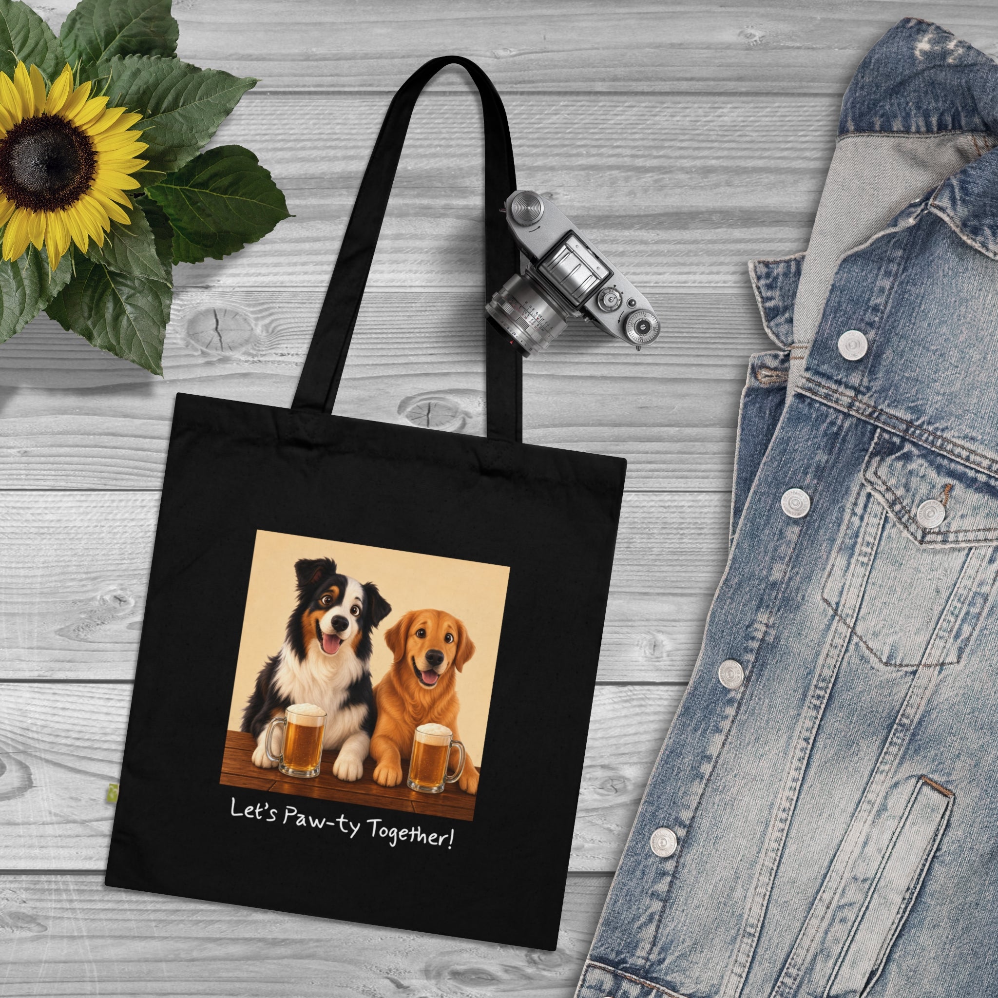 Personalisierte Baumwolltasche mit Haustier – Cheers