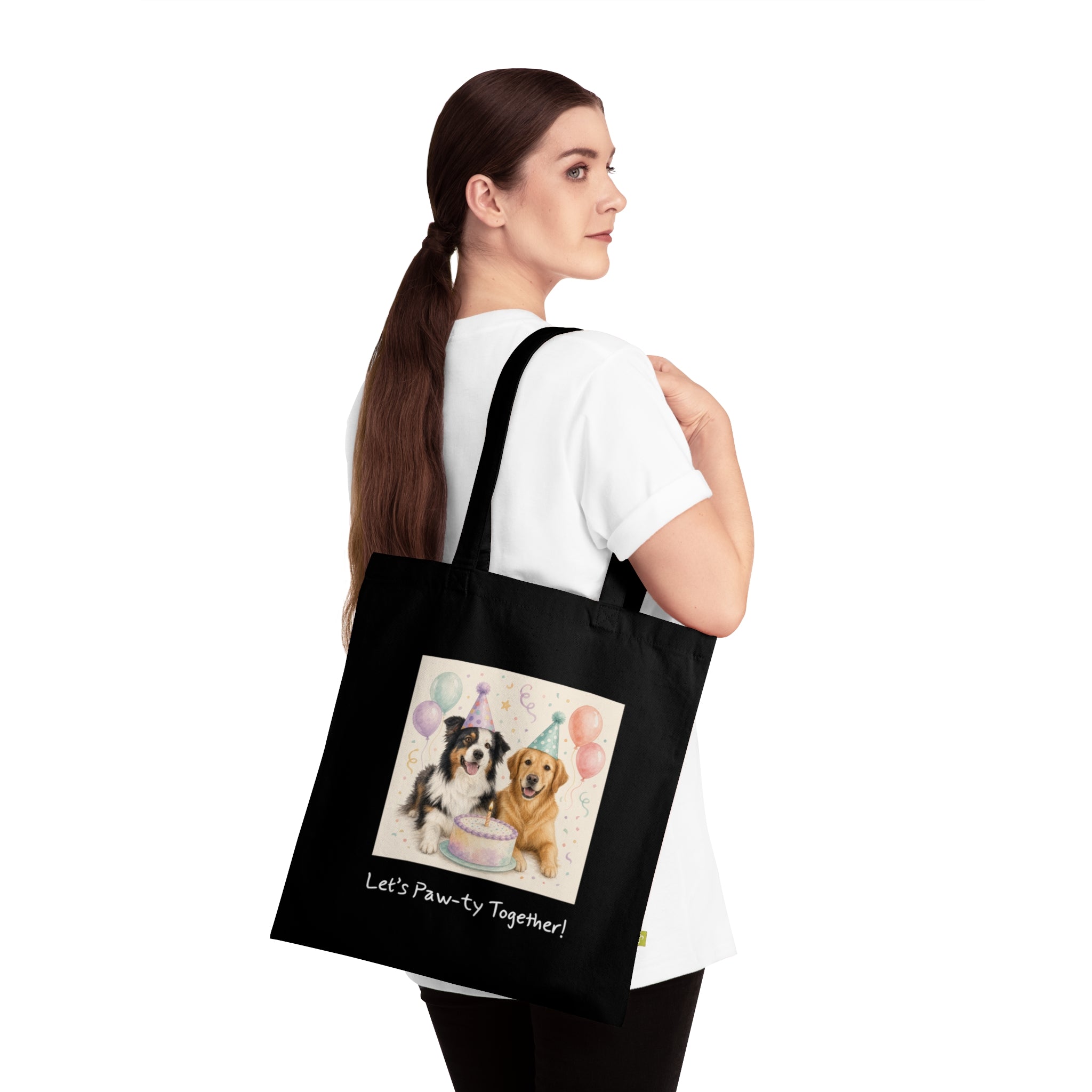 Personalisierte Baumwolltasche mit Haustier – Birthday Time