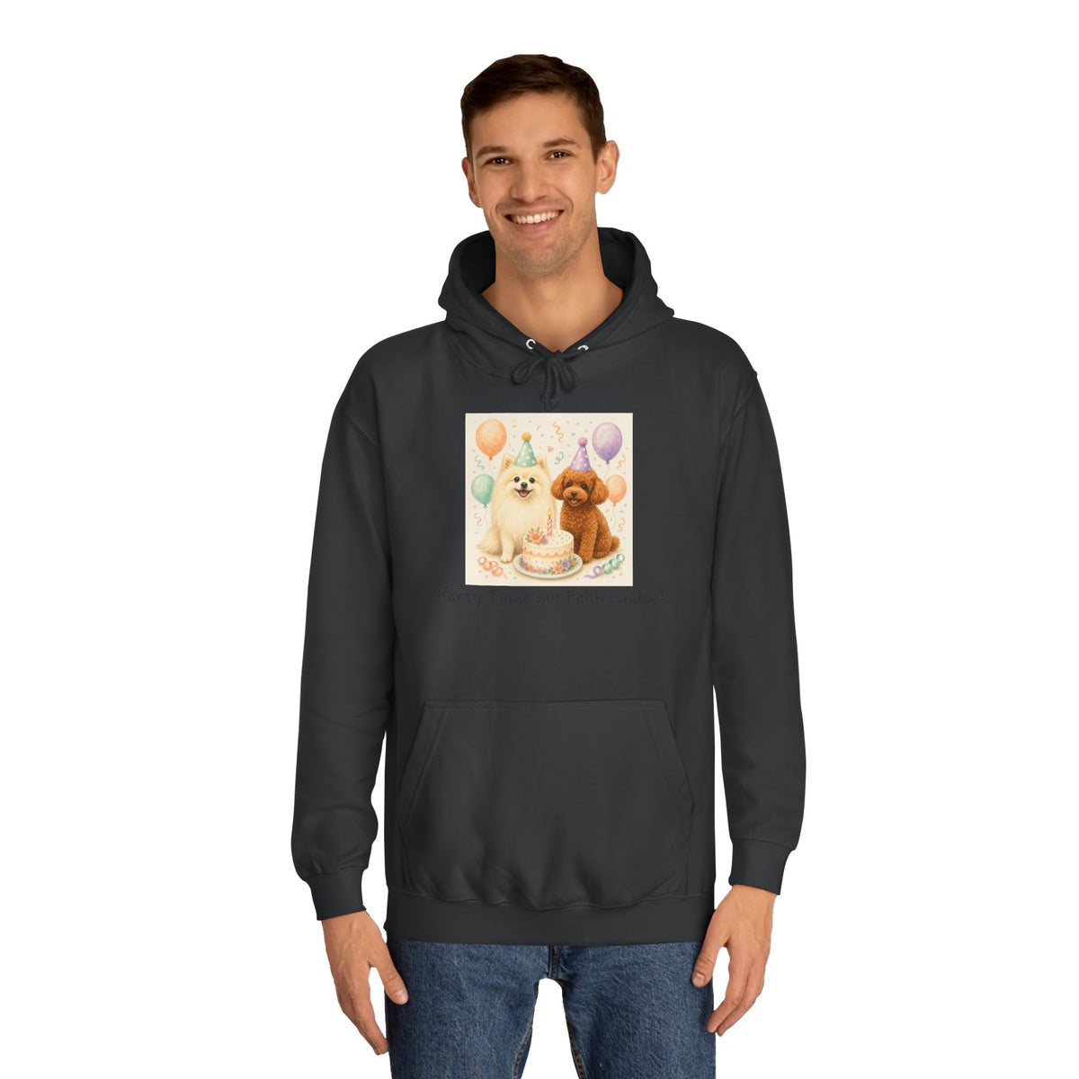 Personalisierter Unisex Hoodie mit Haustier – Birthday Time