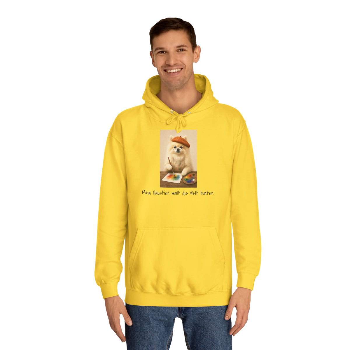 Personalisierter Unisex Hoodie mit Haustier – The Artist