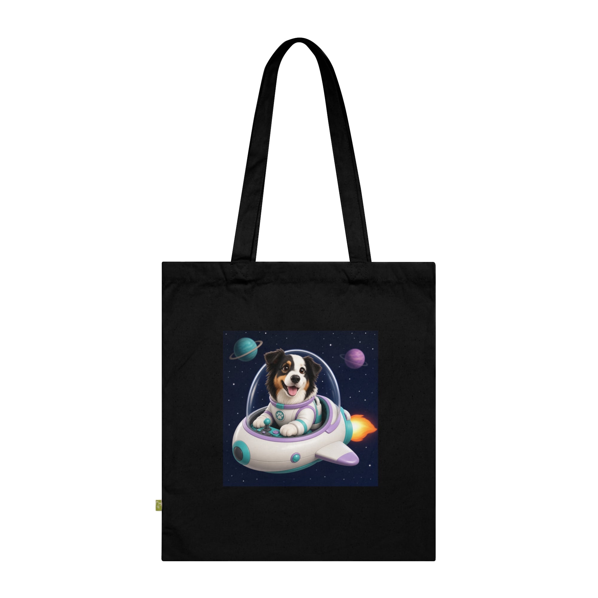 Personalisierte Baumwolltasche mit Haustier – Spaceship