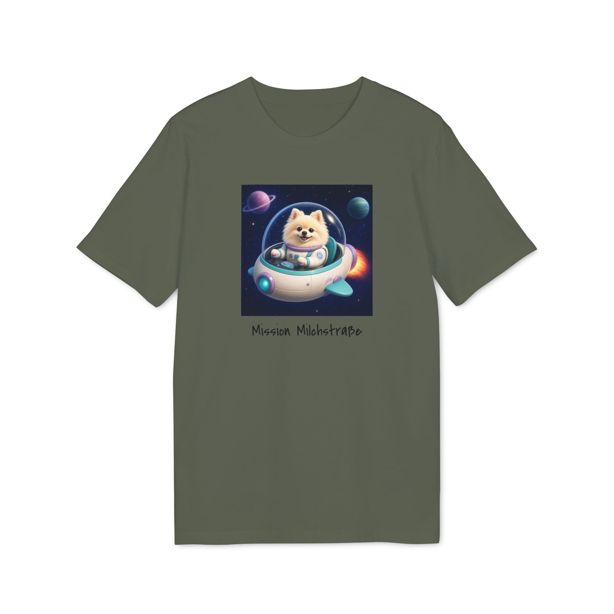 Personalisiertes Unisex T-Shirt mit Haustier – Spaceship