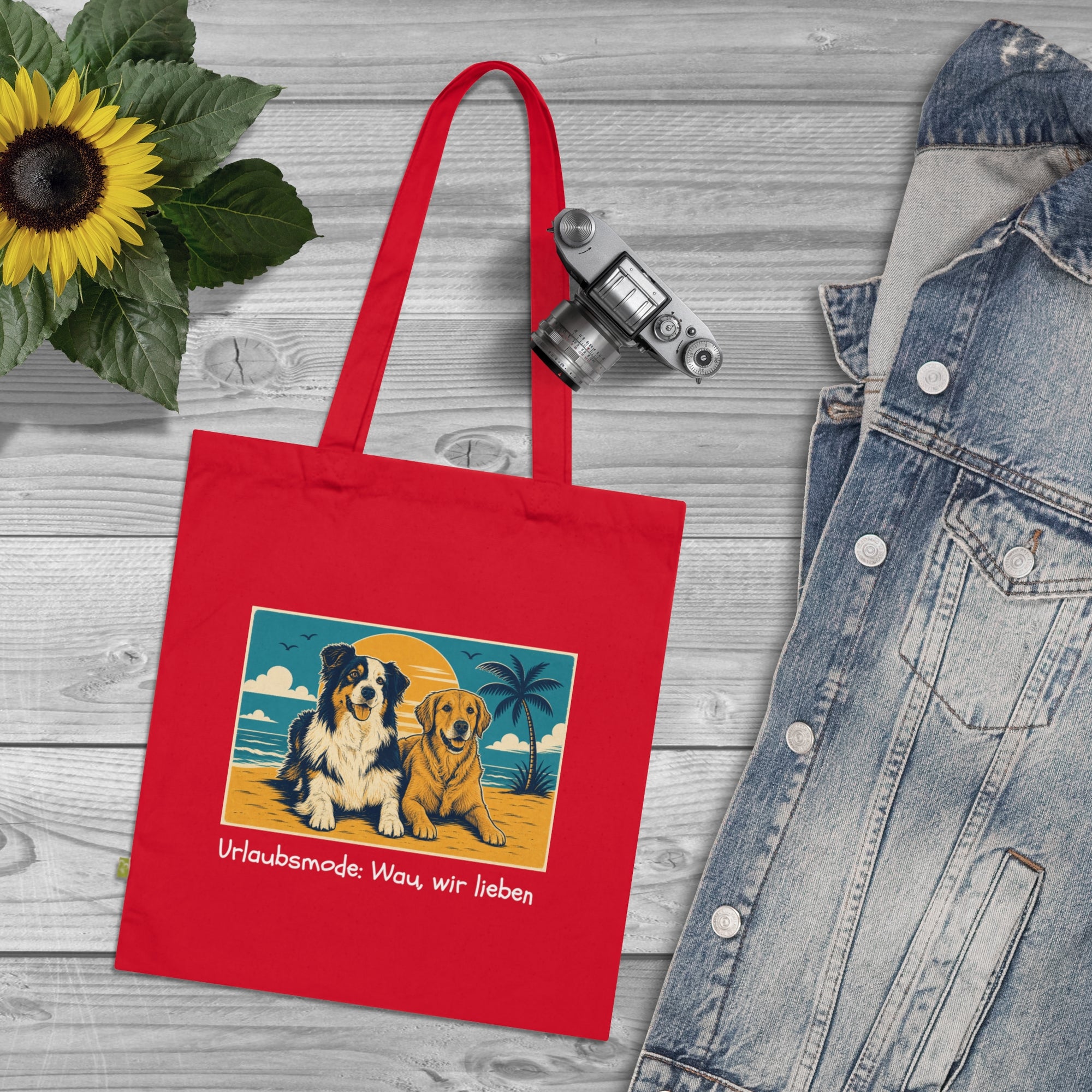 Personalisierte Baumwolltasche mit Haustier – Summer Vibes