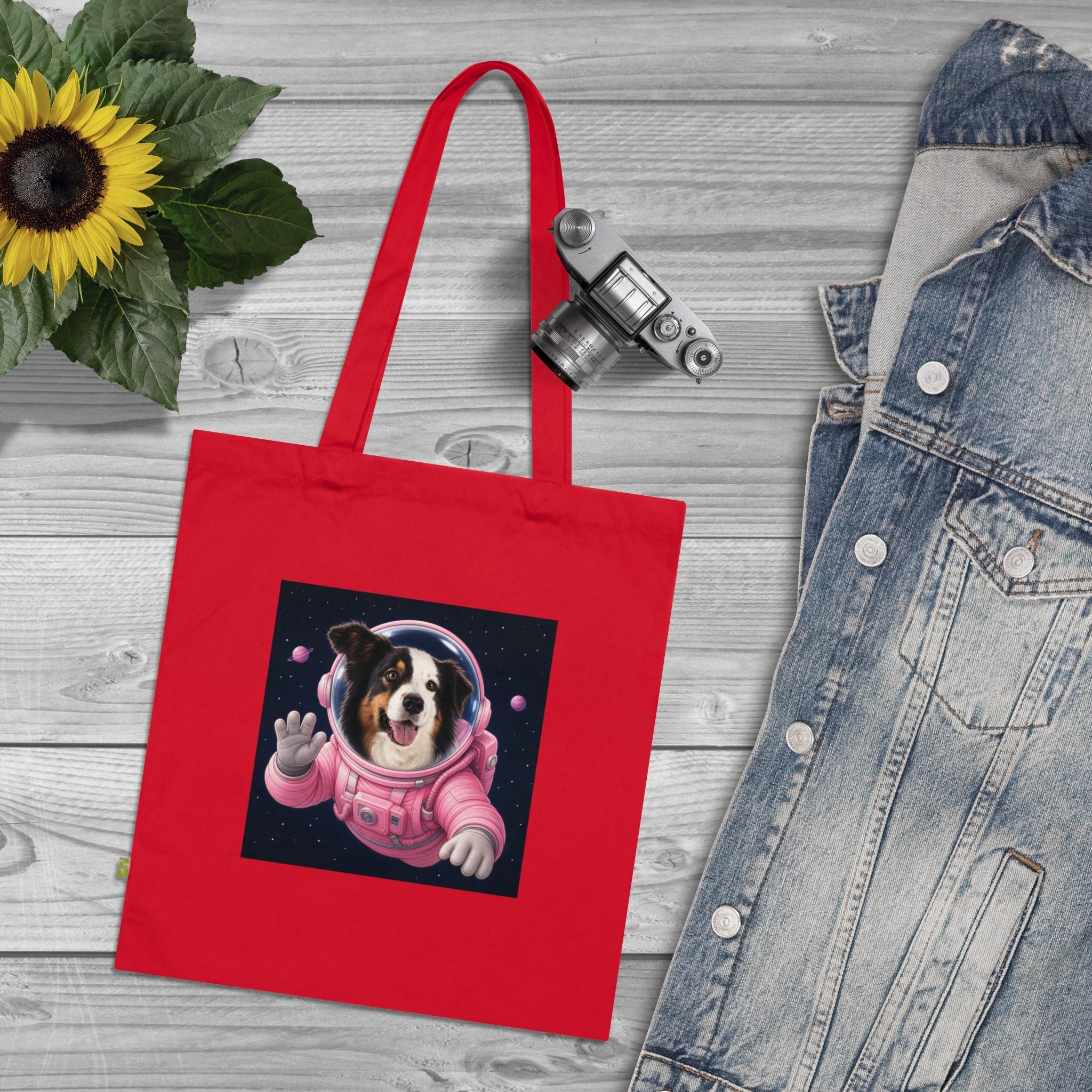 Personalisierte Baumwolltasche mit Haustier – Astronaut