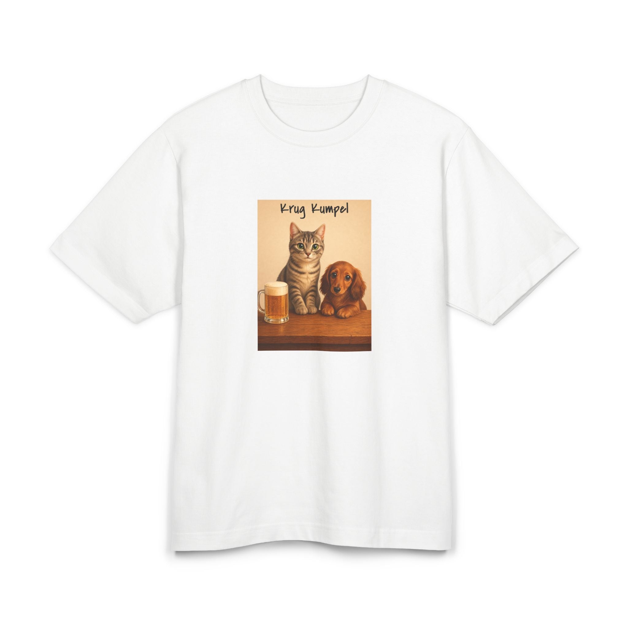 Personalisiertes Premium Unisex T-Shirt mit Haustier – Cheers