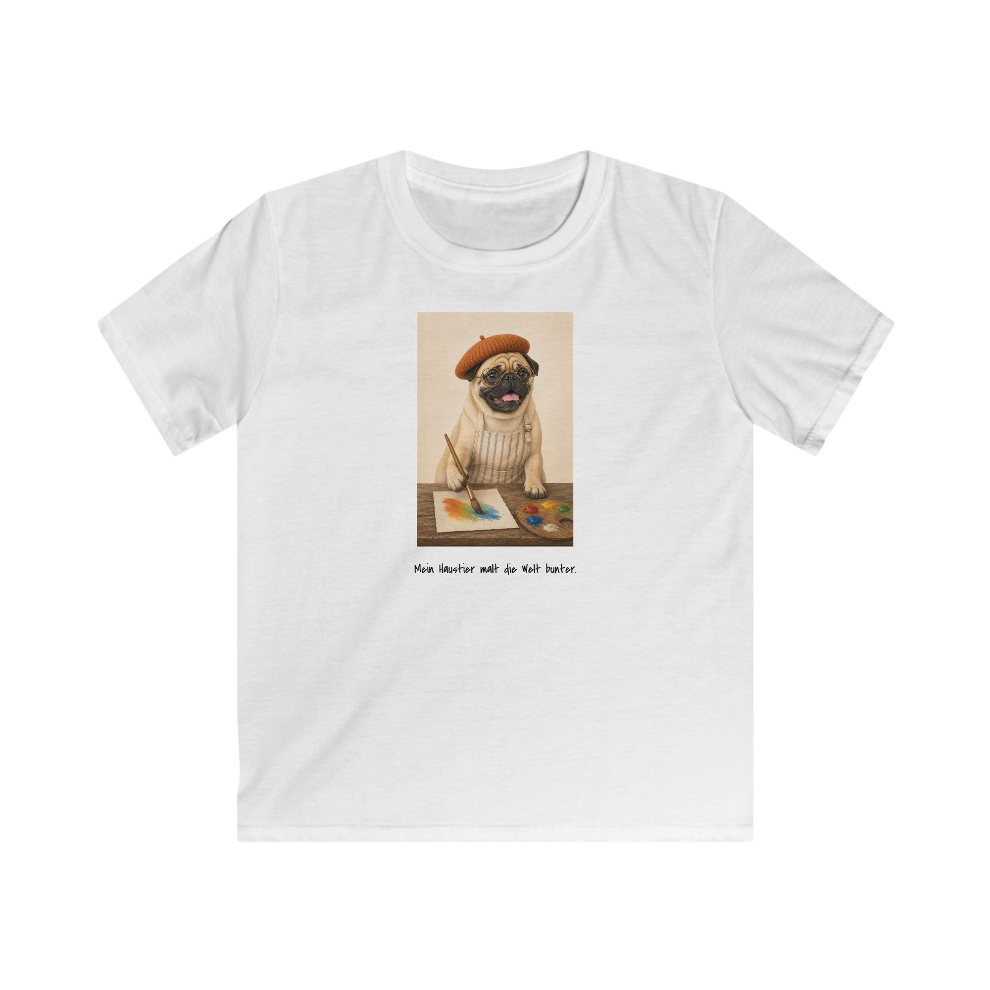 Personalisiertes Kinder T-Shirt mit Haustier – The Artist