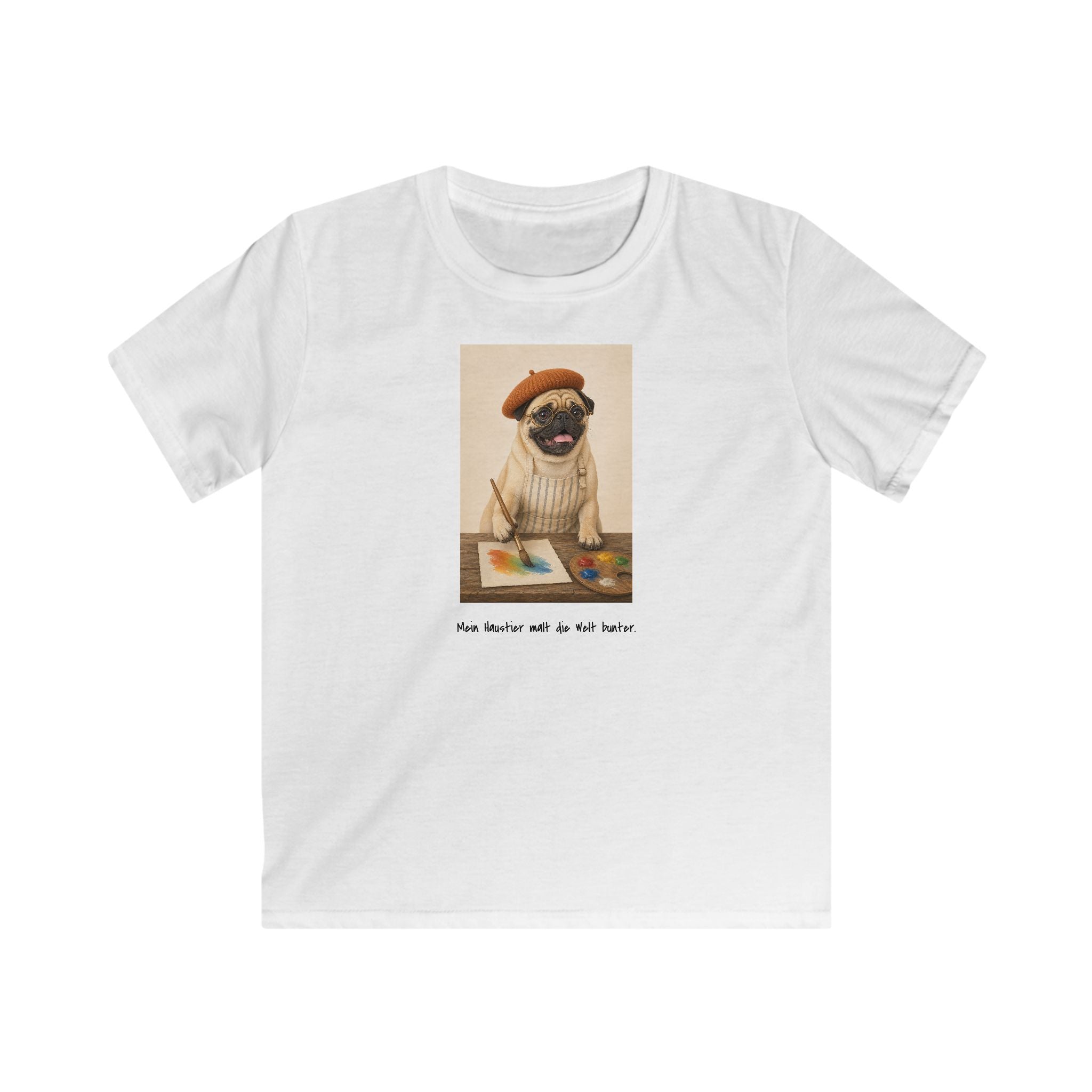 Personalisiertes Kinder T-Shirt mit Haustier – The Artist