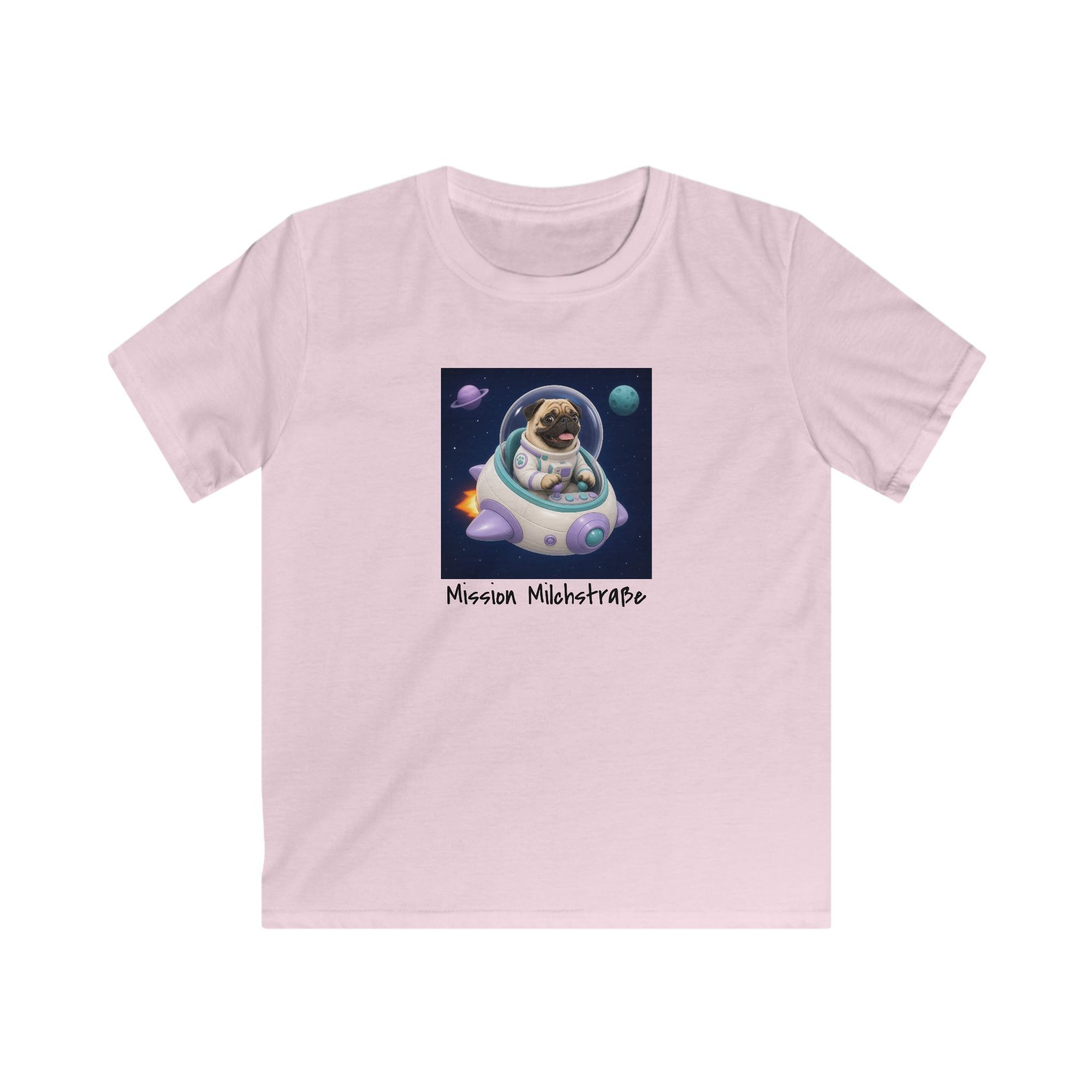 Personalisiertes Kinder T-Shirt mit Haustier – Spaceship