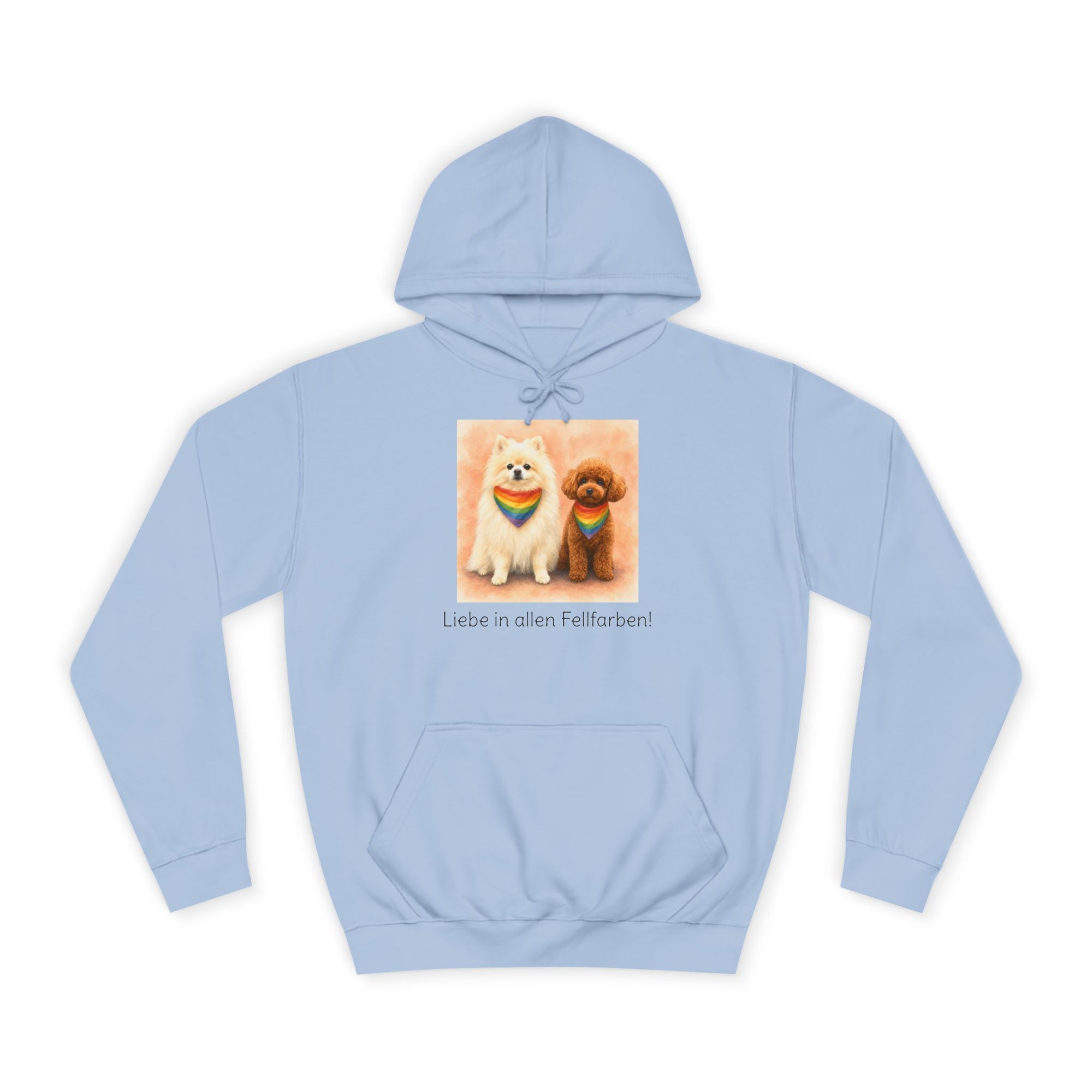 Personalisierter Unisex Hoodie mit Haustier – Regenbogen