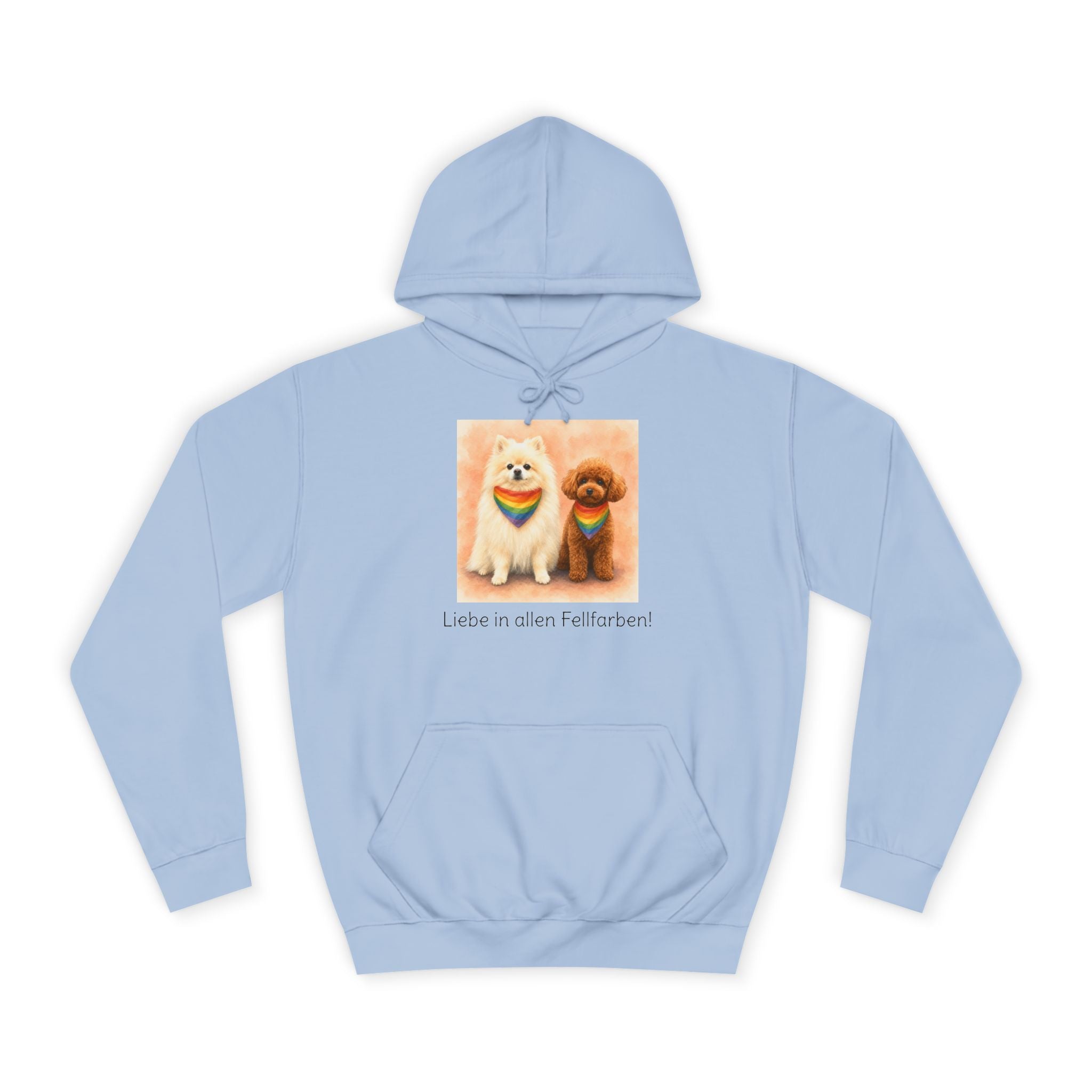 Personalisierter Unisex Hoodie mit Haustier – Regenbogen