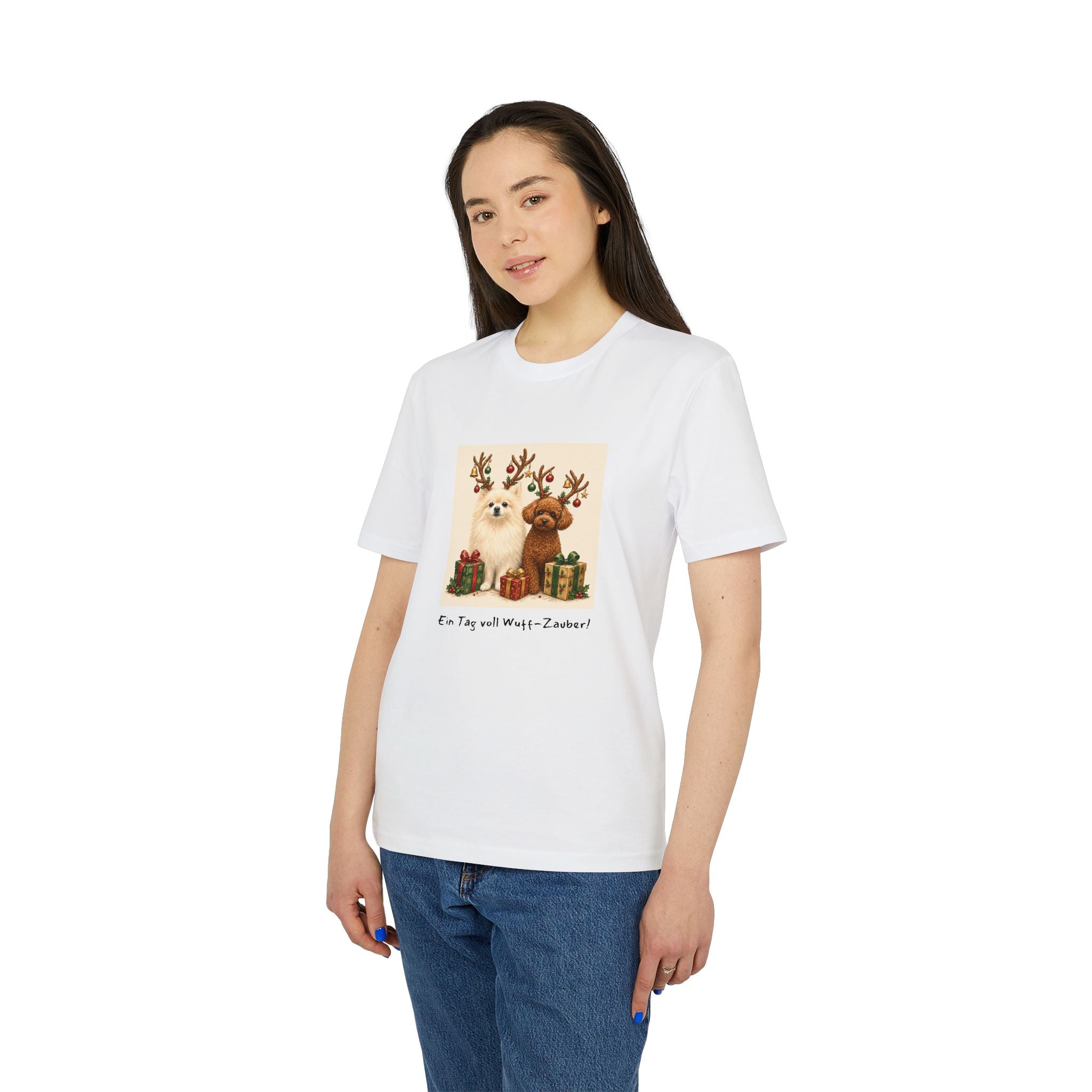 Personalisiertes Unisex T-Shirt mit Haustier – Frohe Weihnachten
