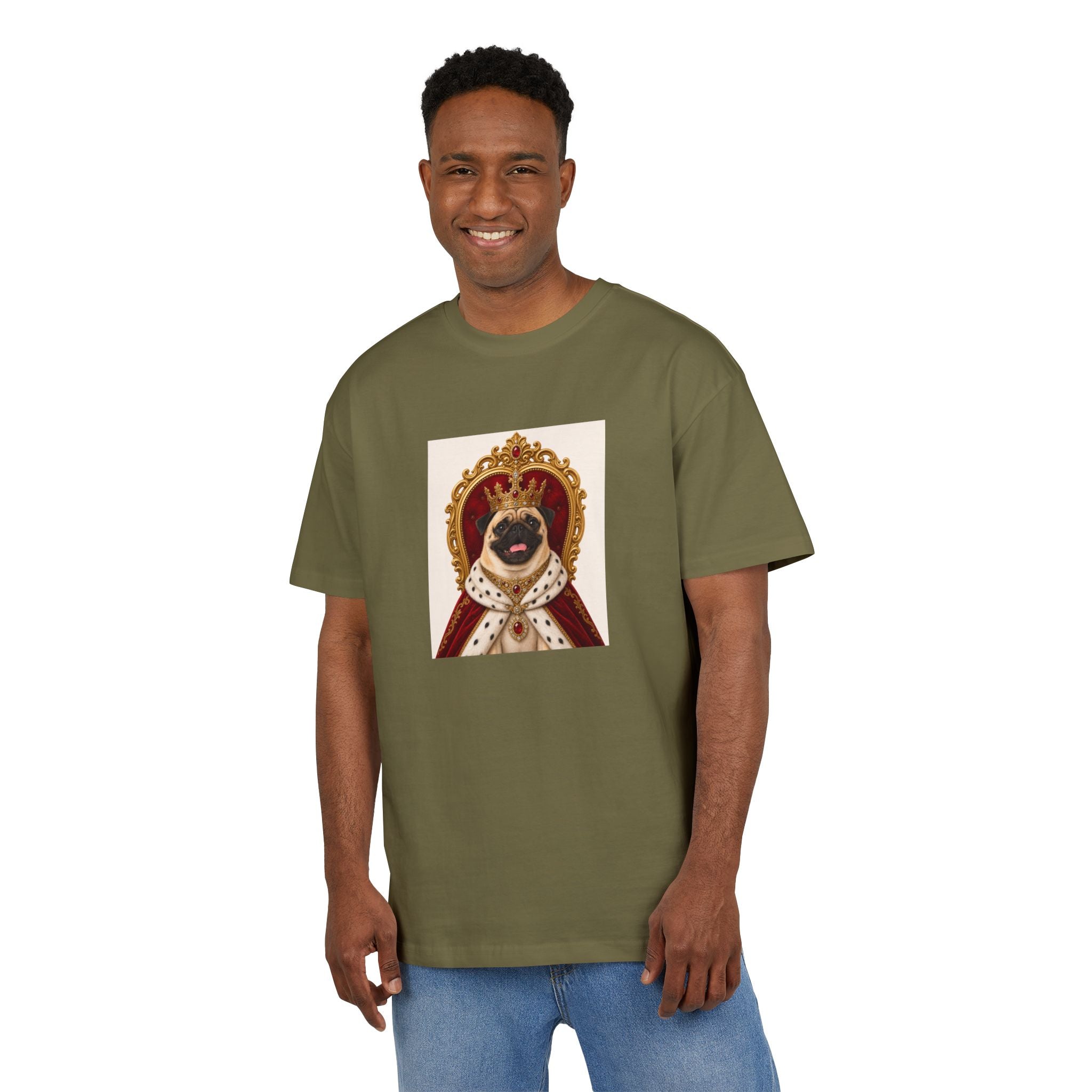 Personalisiertes Oversized Unisex T-Shirt mit Haustier – Pet Kingdom