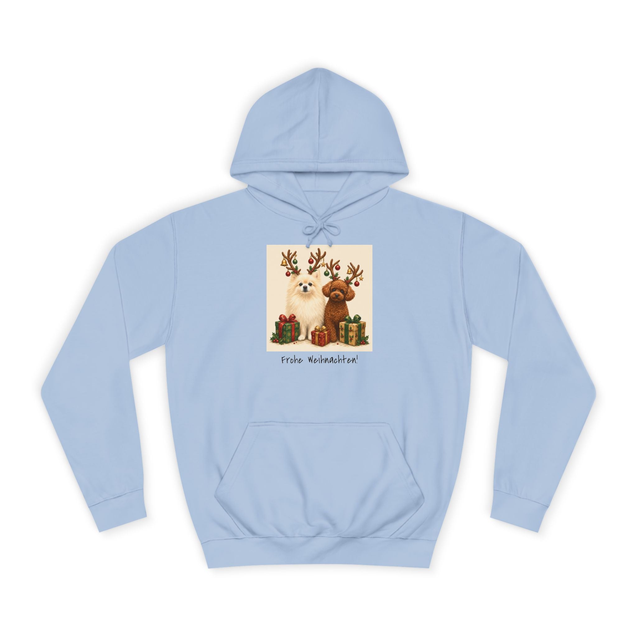 Personalisierter Unisex Hoodie mit Haustier – Frohe Weihnachten