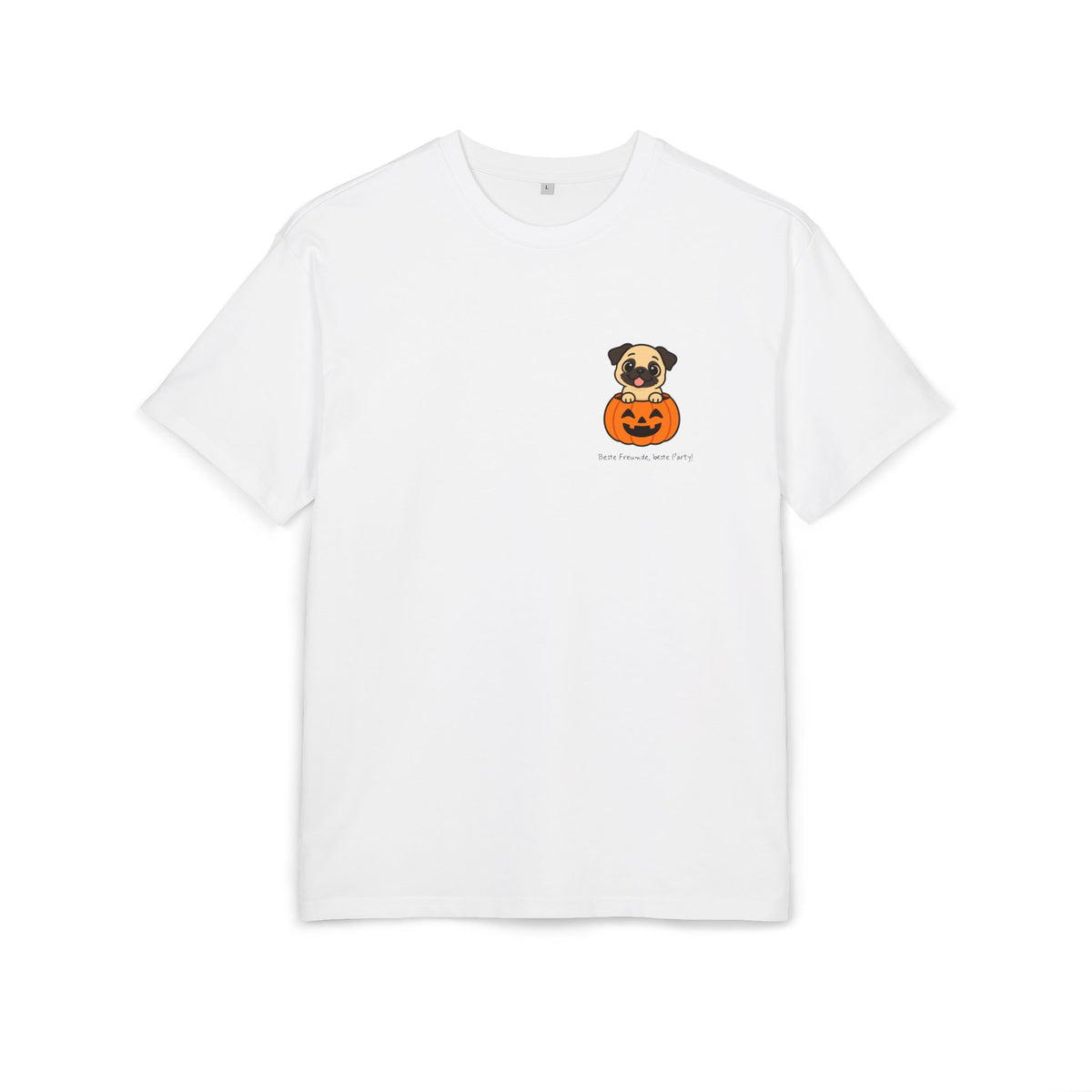 Personalisiertes Oversized Unisex T-Shirt mit Haustier –  Halloween Pet