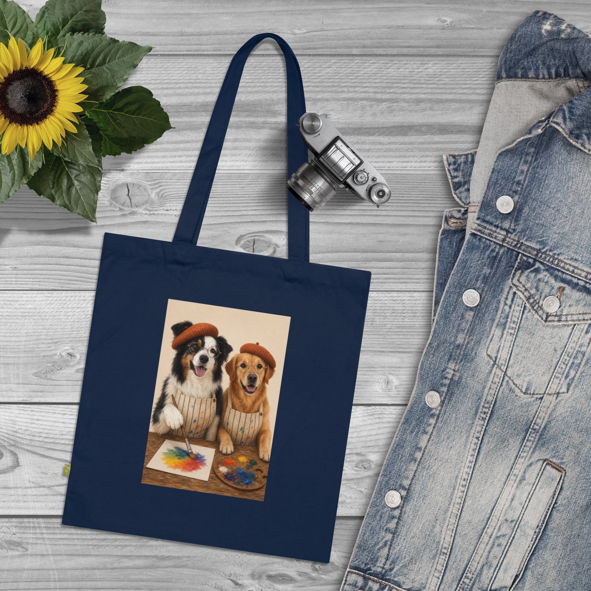 Personalisierte Baumwolltasche mit Haustier – The Artist