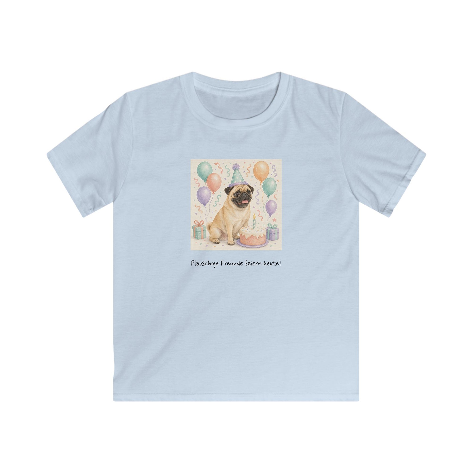 Personalisiertes Kinder T-Shirt mit Haustier – Birthday Time