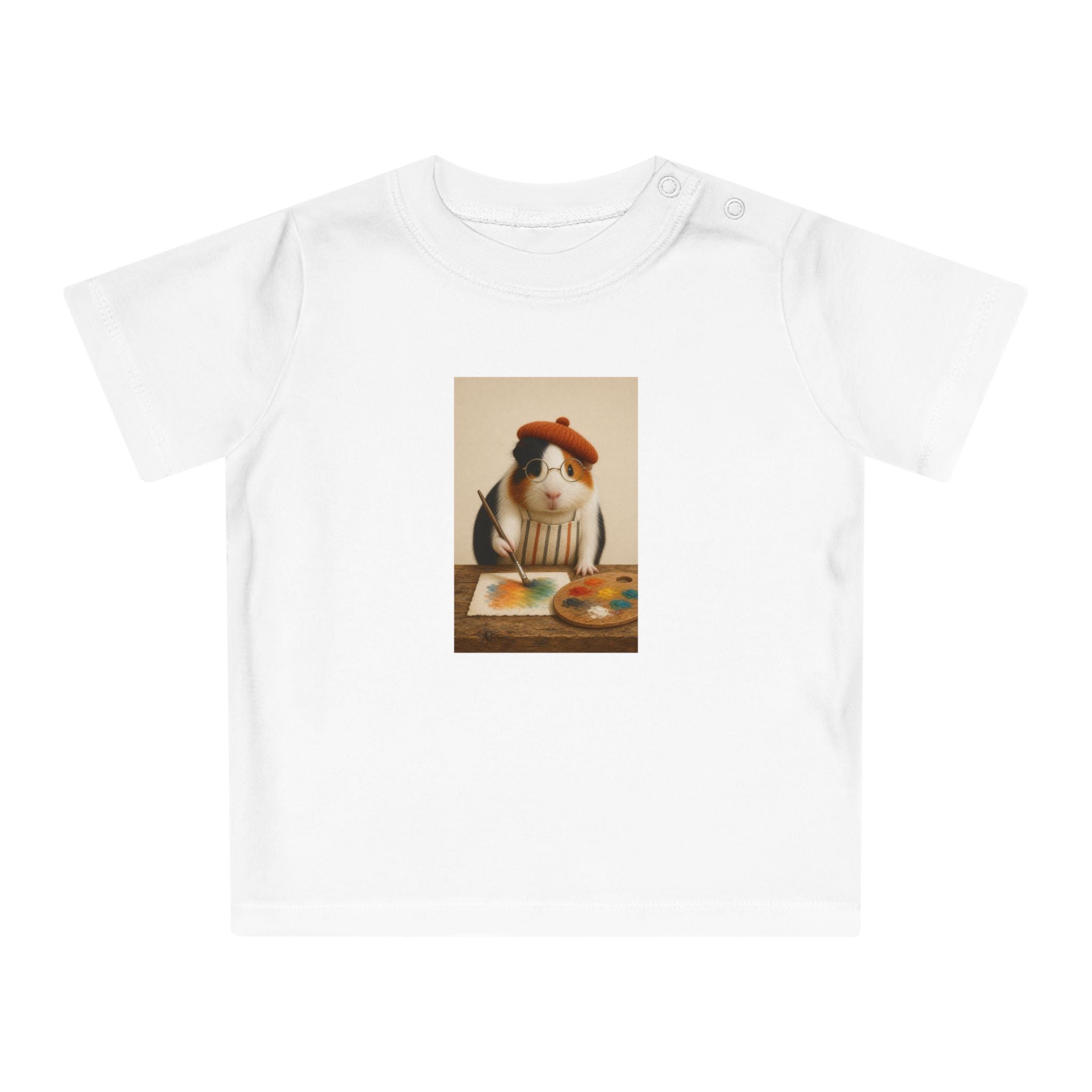 Personalisiertes Baby T-Shirt mit Haustier – The Artist