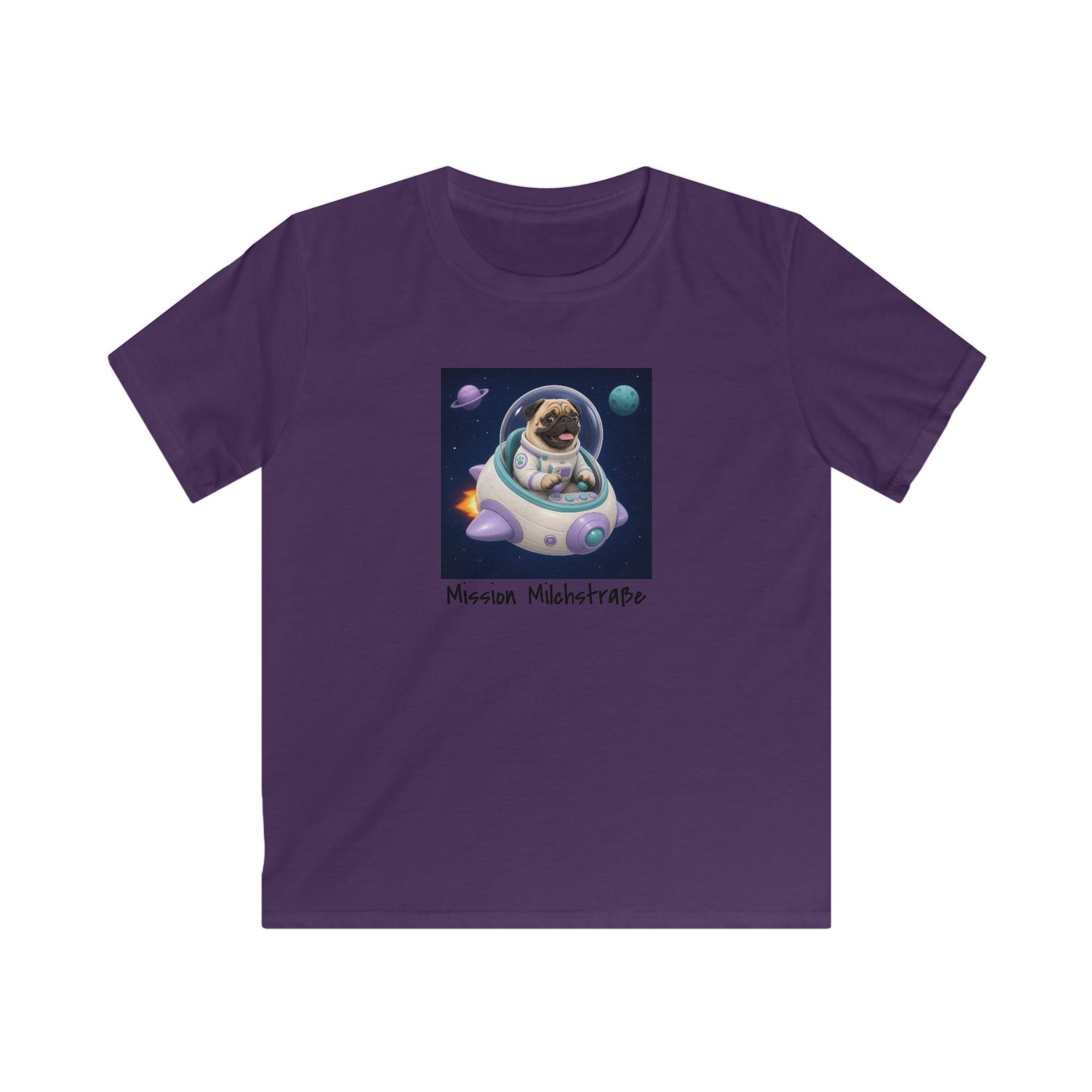 Personalisiertes Kinder T-Shirt mit Haustier – Spaceship