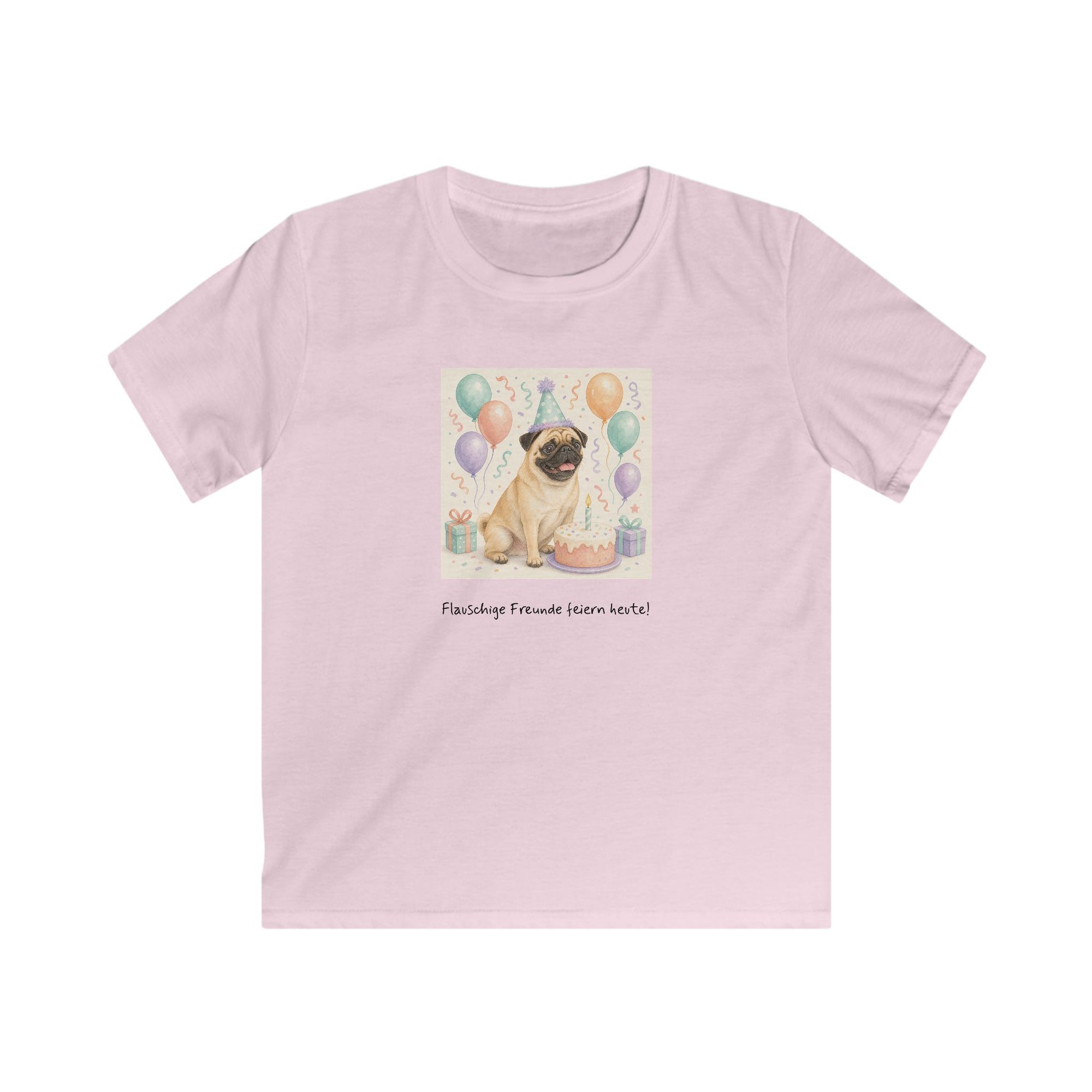 Personalisiertes Kinder T-Shirt mit Haustier – Birthday Time