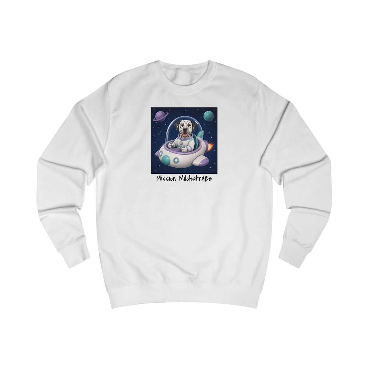 Personalisiertes Sweatshirt mit Haustier – Spaceship