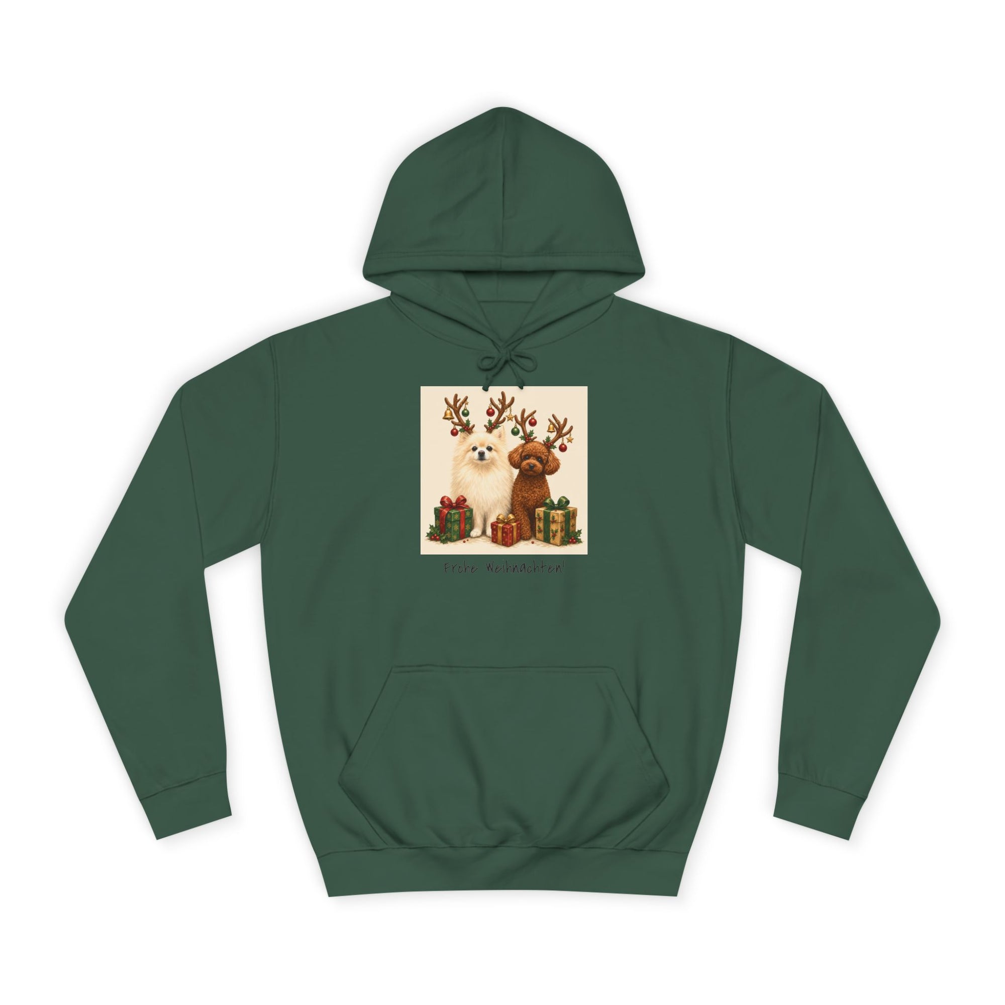 Personalisierter Unisex Hoodie mit Haustier – Frohe Weihnachten