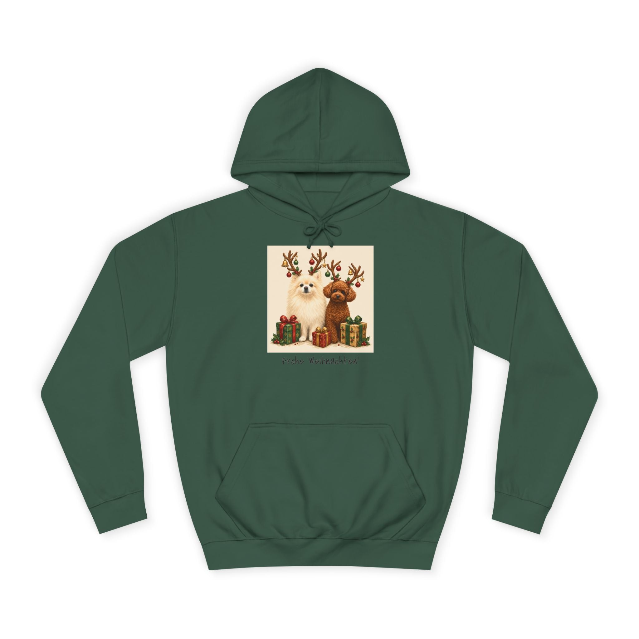 Personalisierter Unisex Hoodie mit Haustier – Frohe Weihnachten