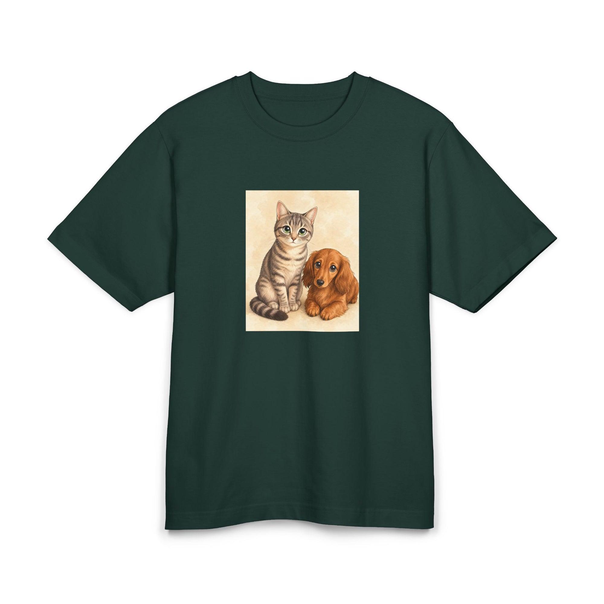 Personalisiertes Premium Unisex T-Shirt mit Haustier – Manga