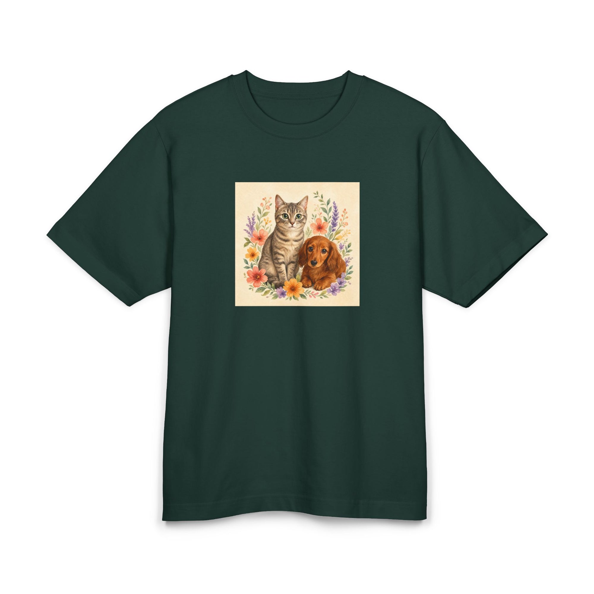 Personalisiertes Premium Unisex T-Shirt mit Haustier – Flora & Fauna