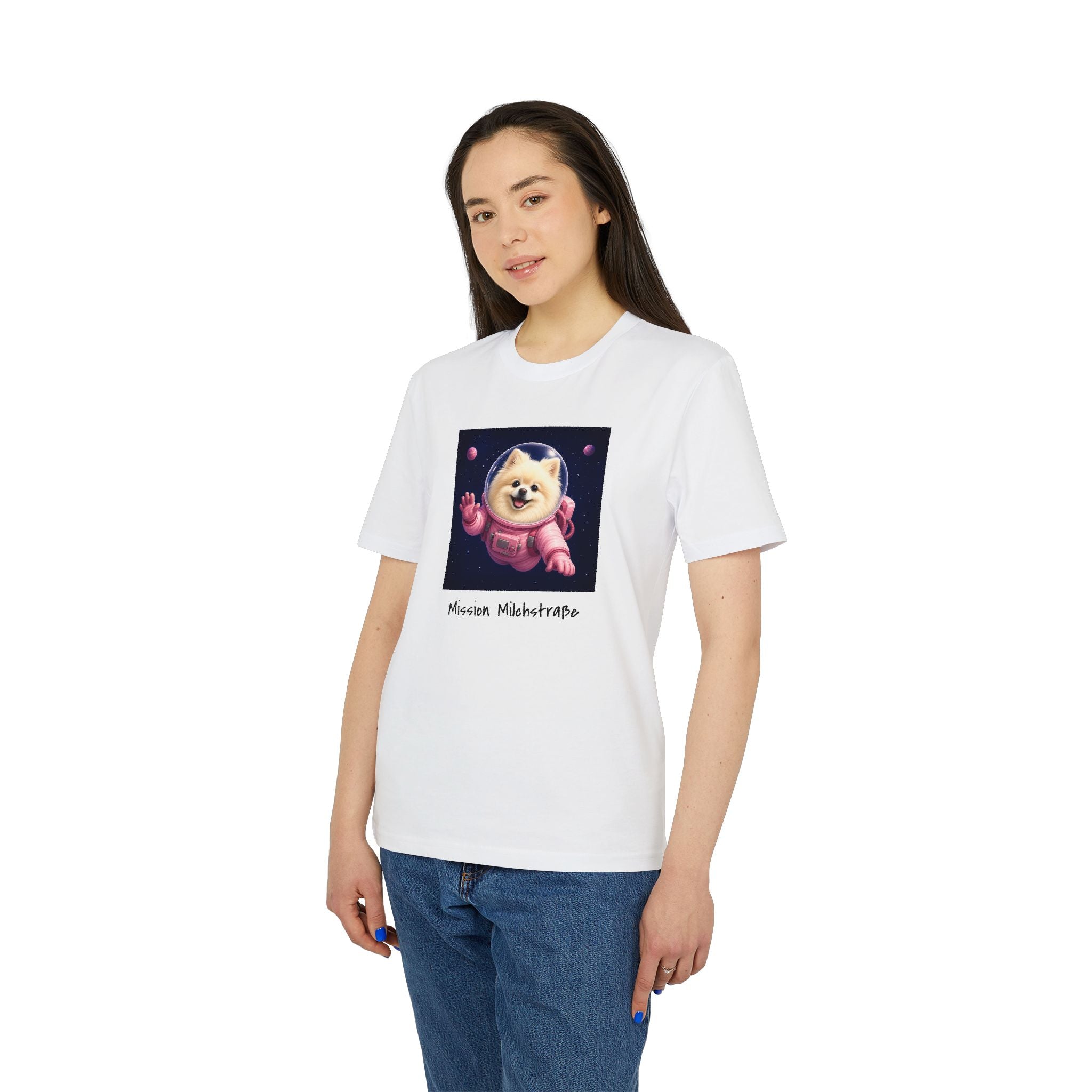 Personalisiertes Unisex T-Shirt mit Haustier – Astronaut