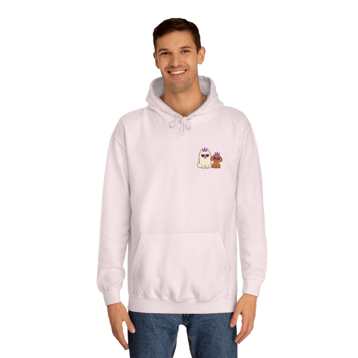Personalisierter Unisex Hoodie mit Haustier – Purple Queen