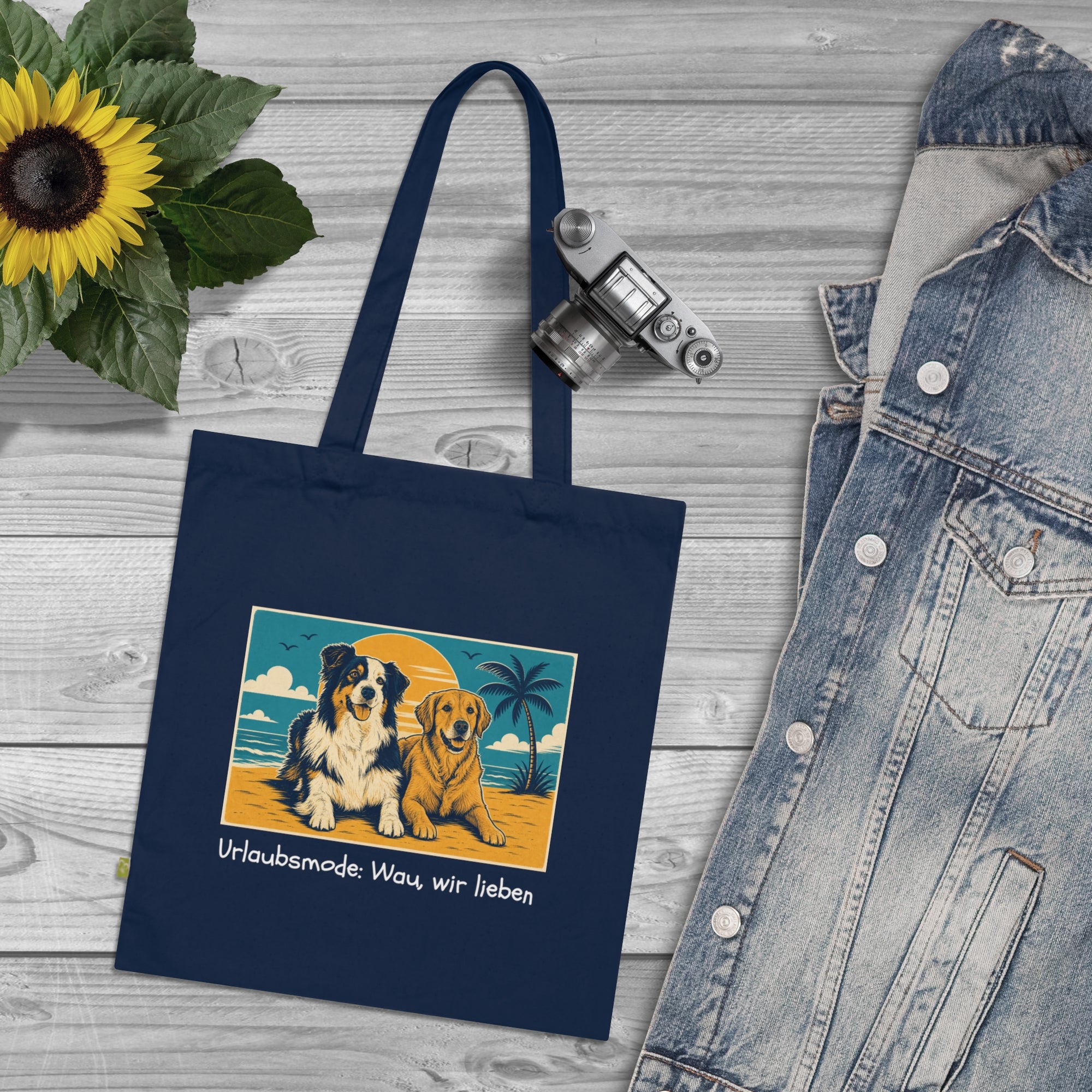 Personalisierte Baumwolltasche mit Haustier – Summer Vibes