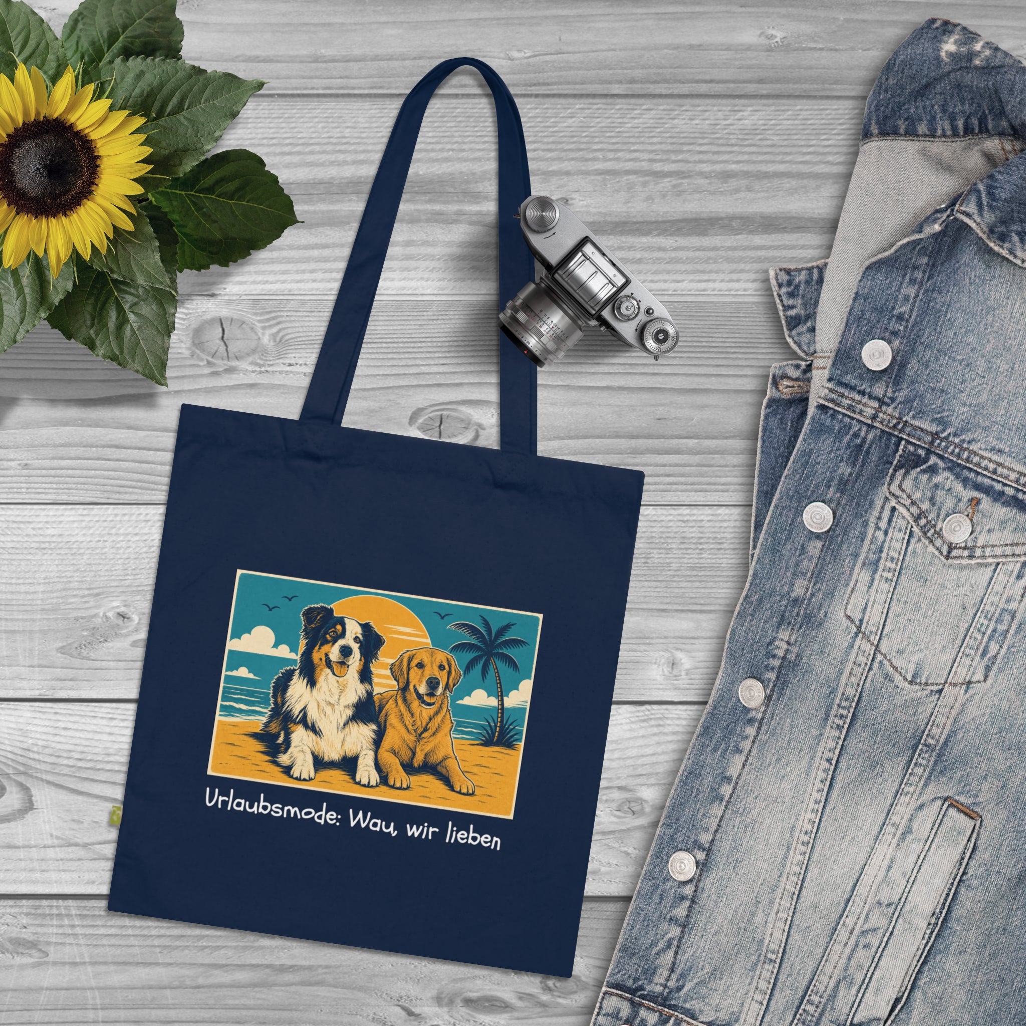 Personalisierte Baumwolltasche mit Haustier – Summer Vibes