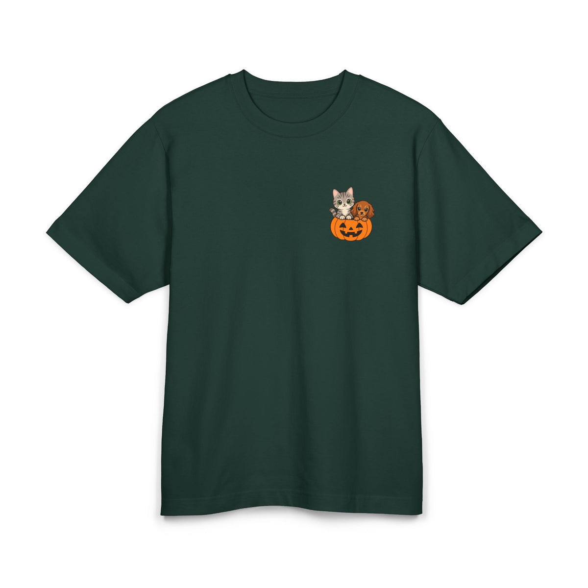 Personalisiertes Premium Unisex T-Shirt mit Haustier – Halloween Pet