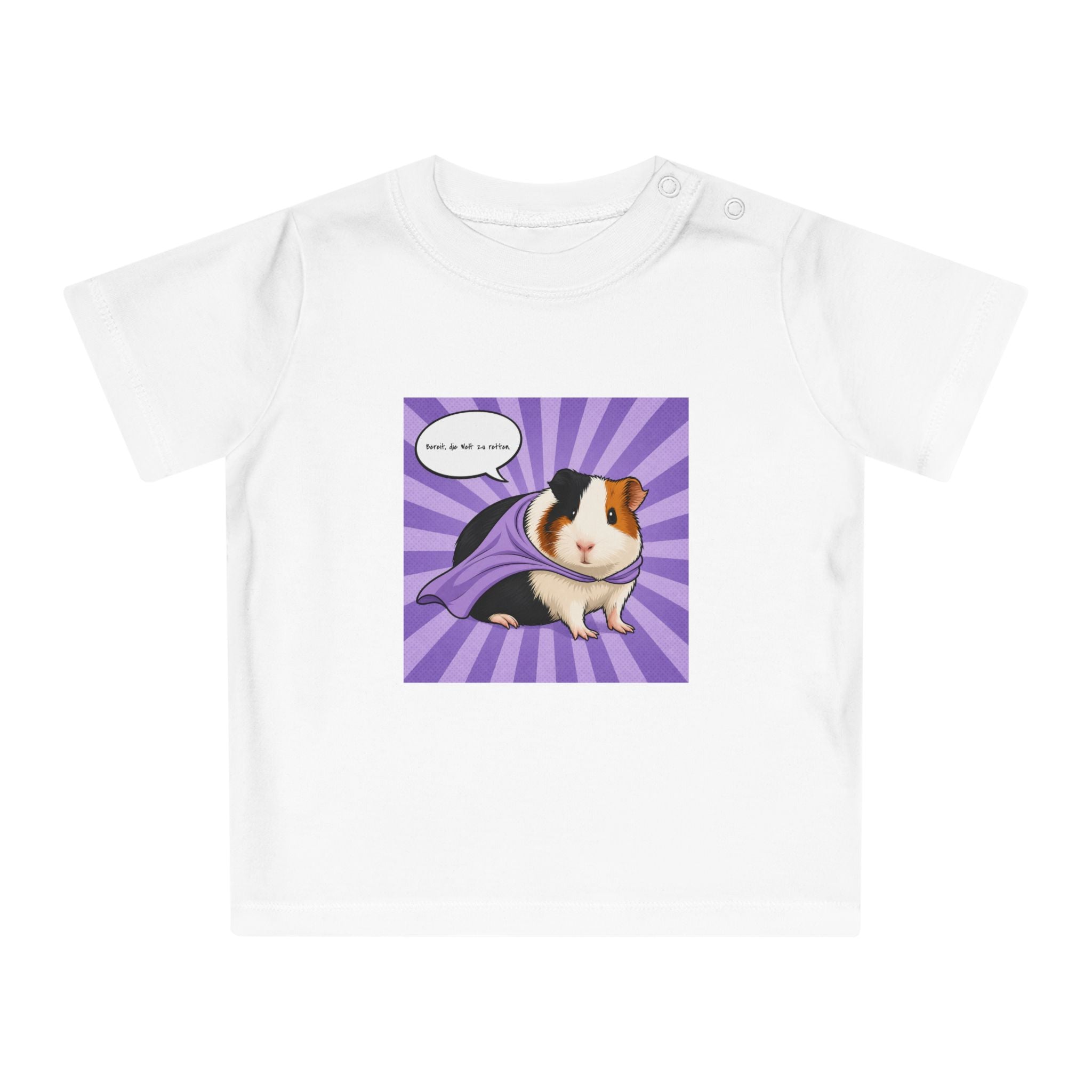 Personalisiertes Baby T-Shirt mit Haustier – Hero