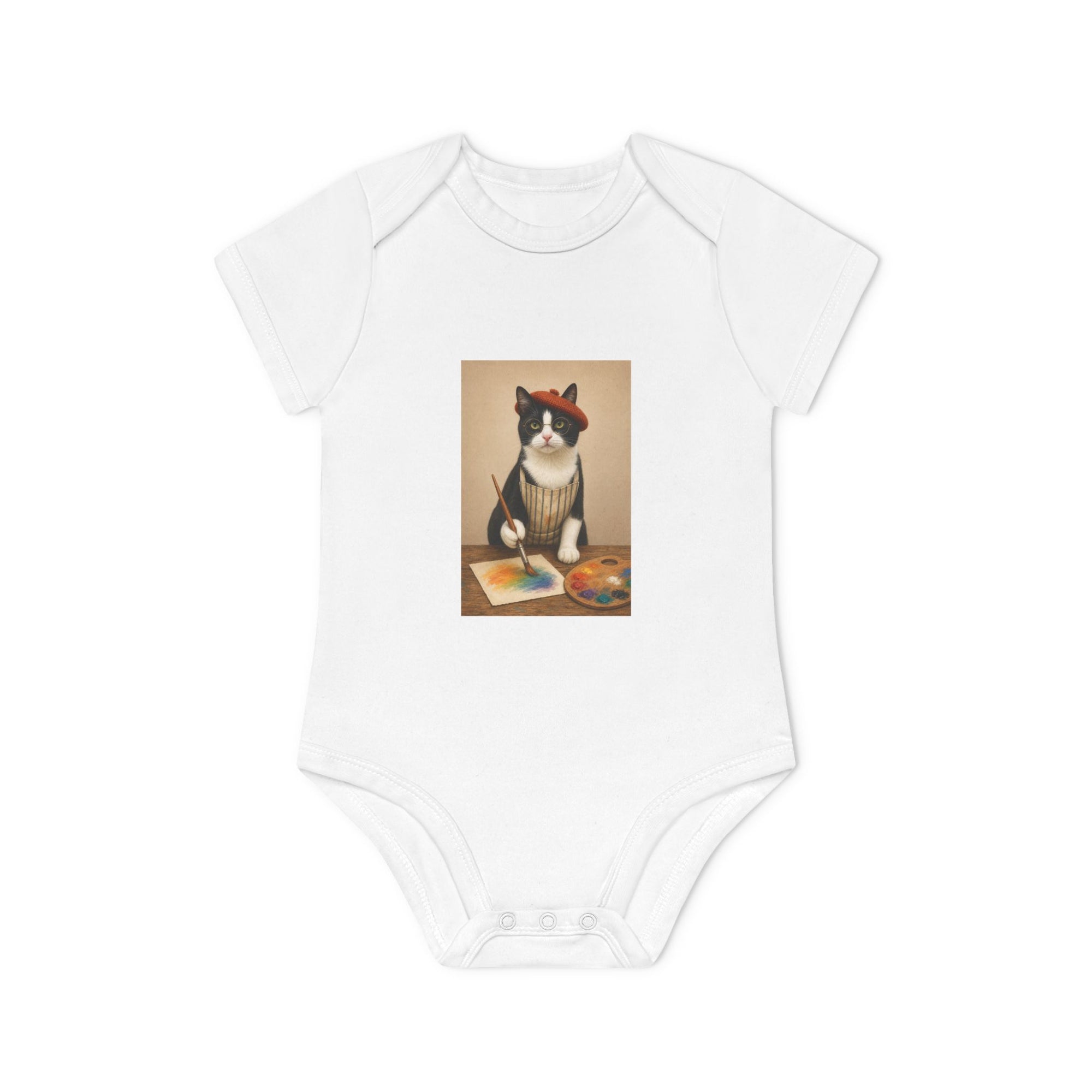 Personalisierter Baby-Body kurzarm Bio Baumwolle – The Artist