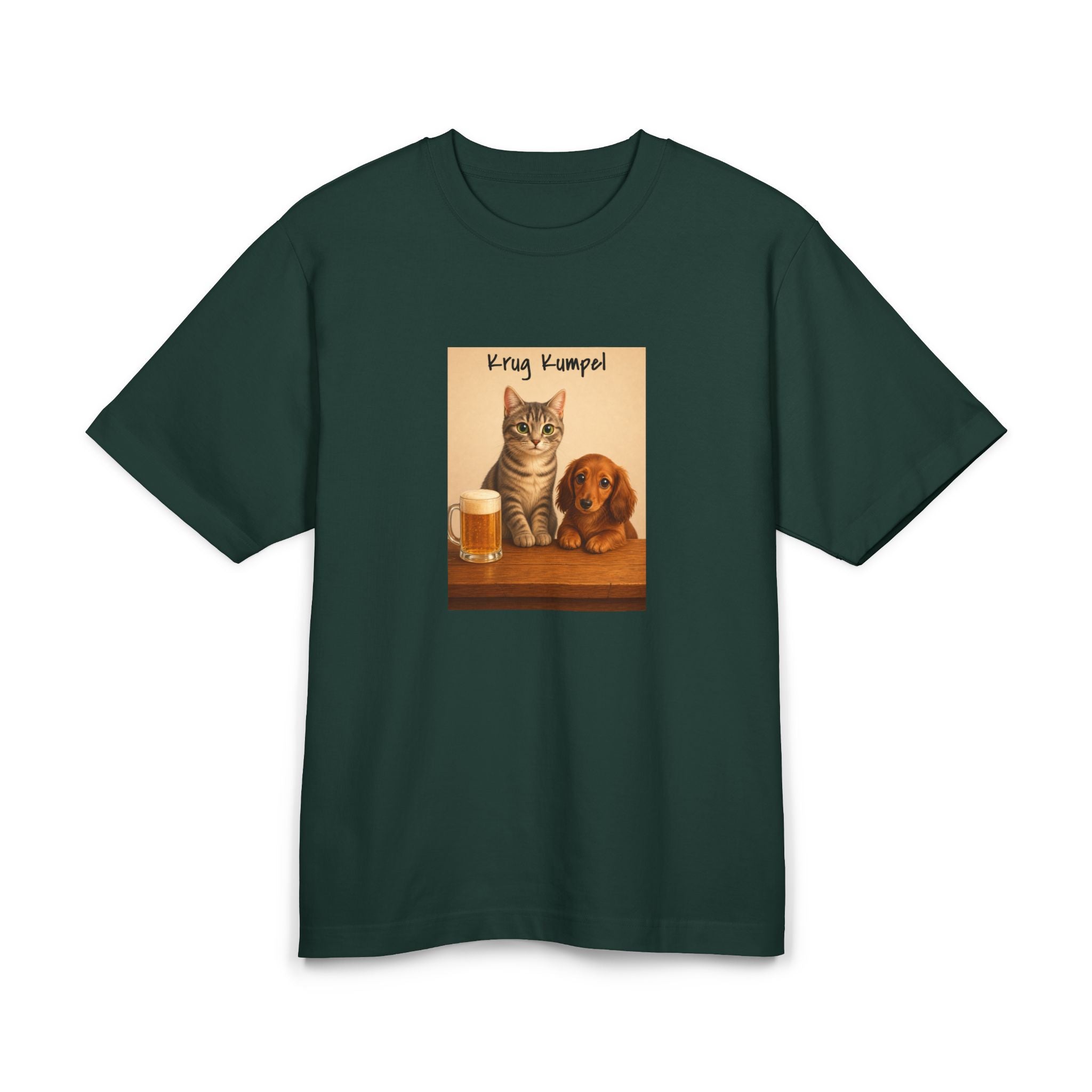 Personalisiertes Premium Unisex T-Shirt mit Haustier – Cheers