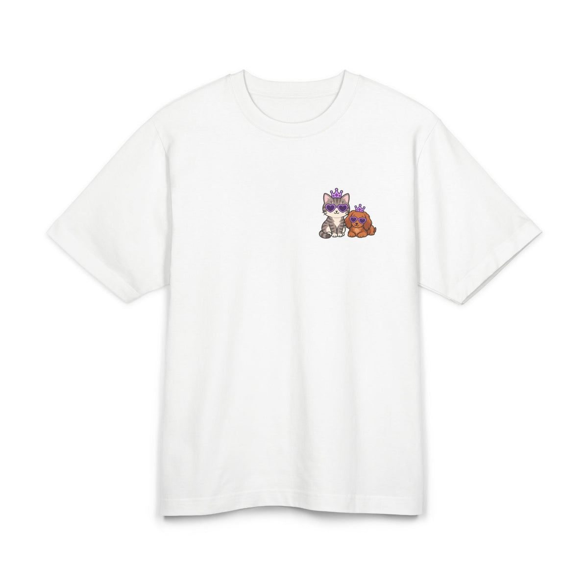 Personalisiertes Premium Unisex T-Shirt mit Haustier – Purple Queen
