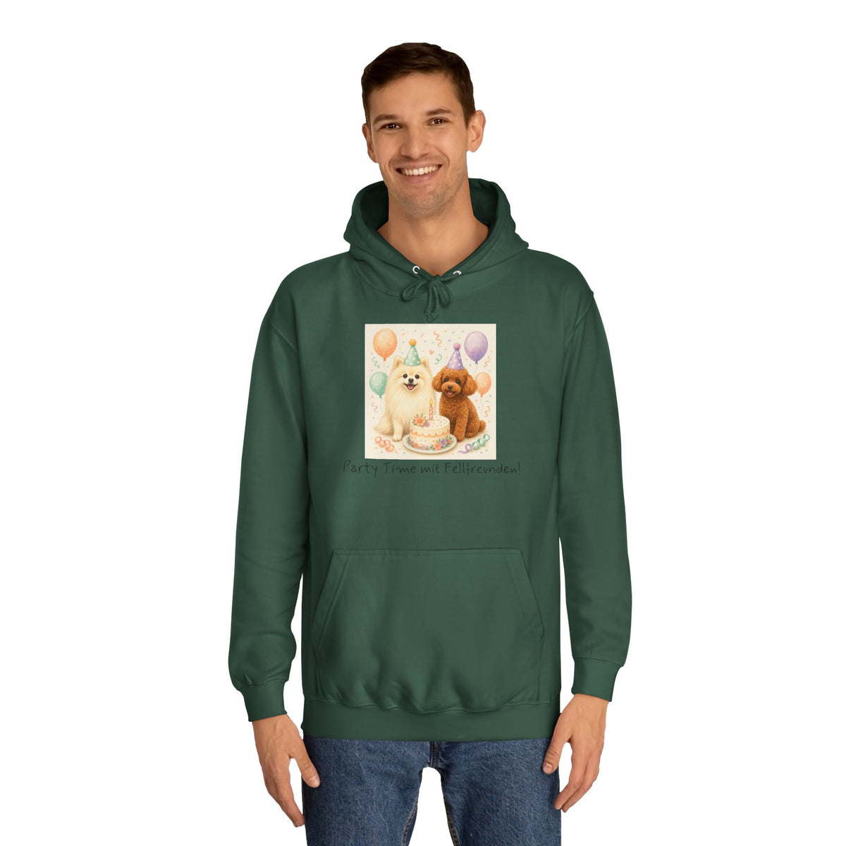 Personalisierter Unisex Hoodie mit Haustier – Birthday Time