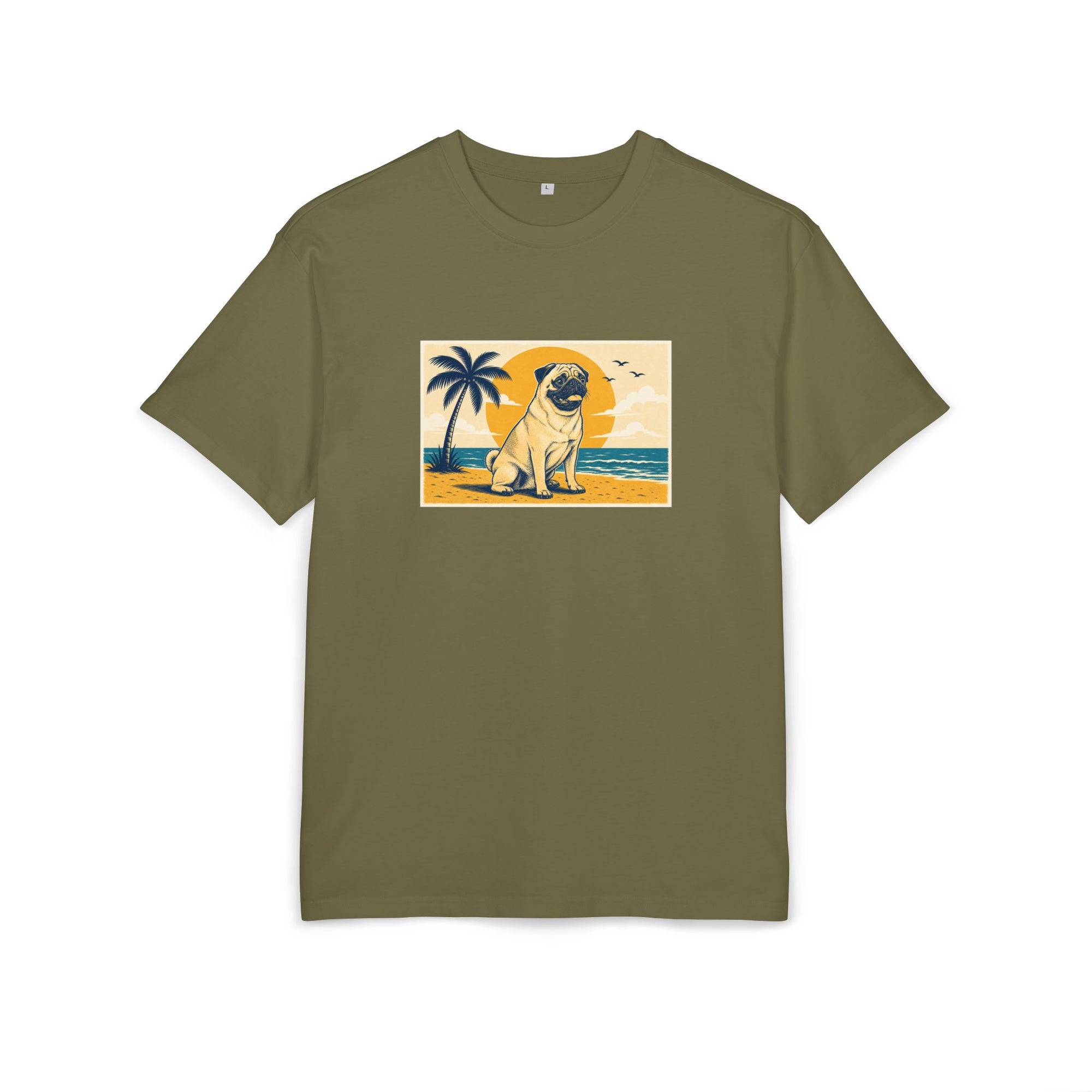 Personalisiertes Oversized Unisex T-Shirt mit Haustier – Summer Vibes
