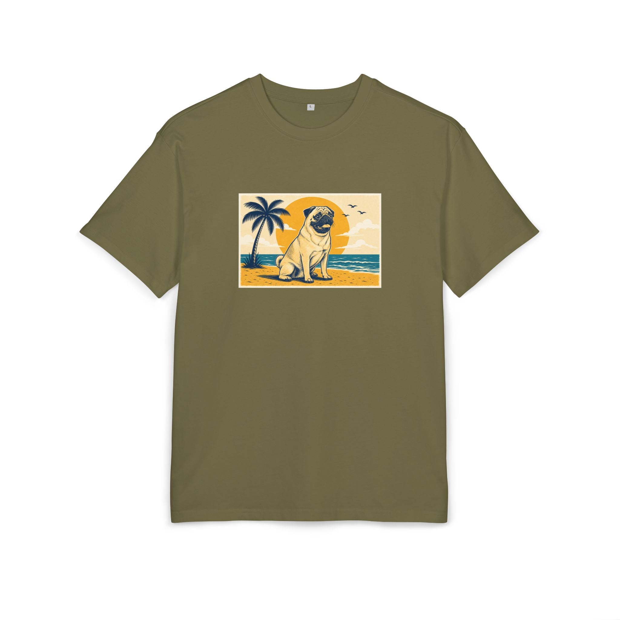Personalisiertes Oversized Unisex T-Shirt mit Haustier – Summer Vibes