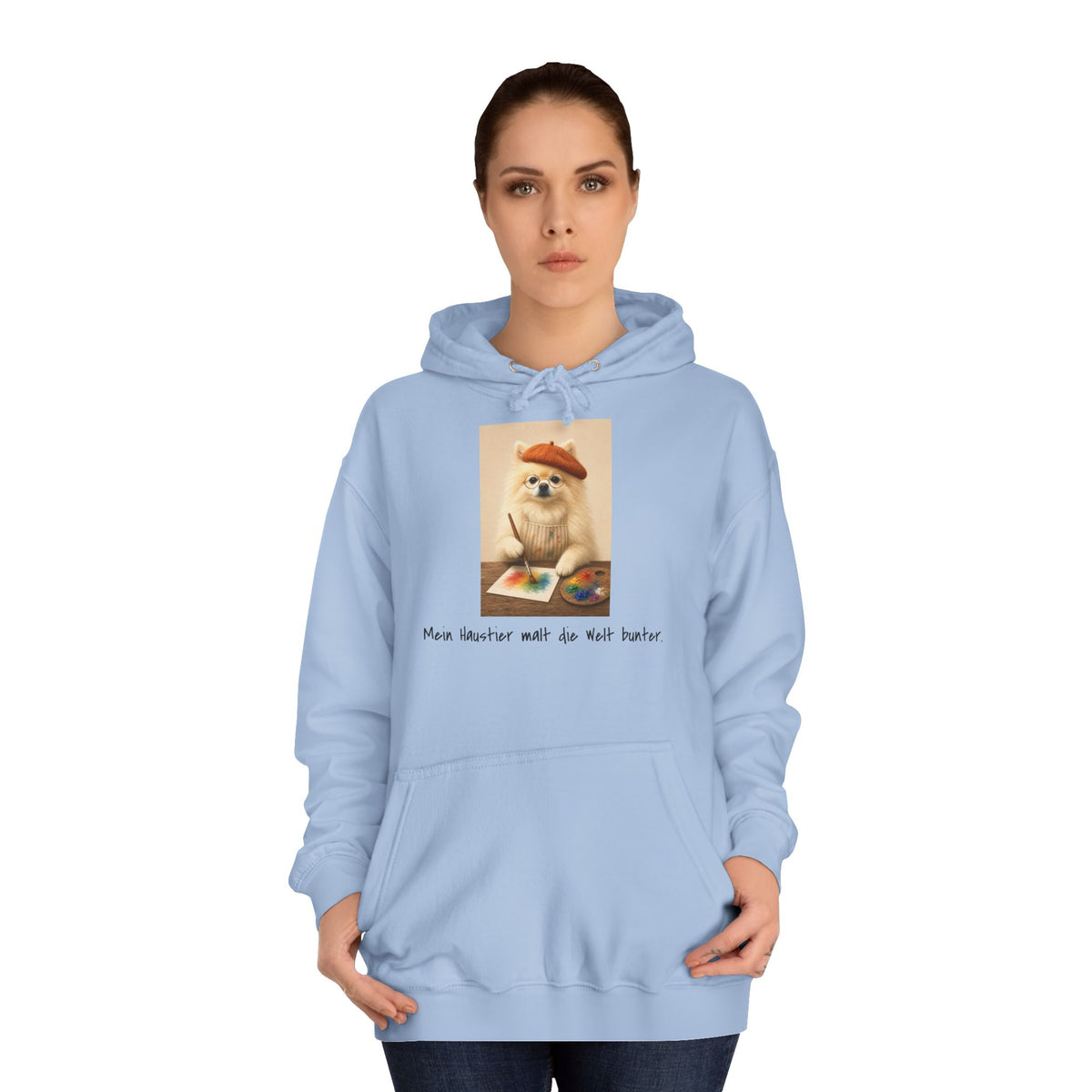 Personalisierter Unisex Hoodie mit Haustier – The Artist