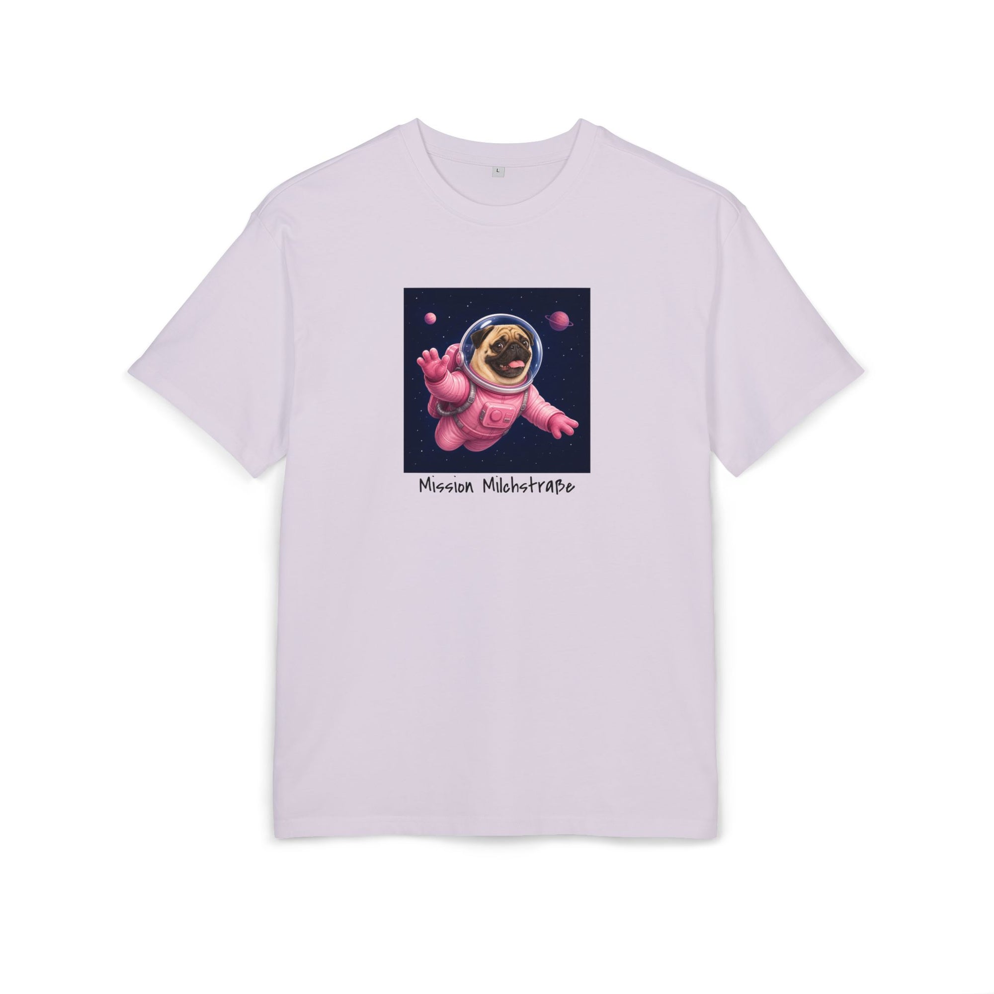 Personalisiertes Oversized Unisex T-Shirt mit Haustier – Astronaut