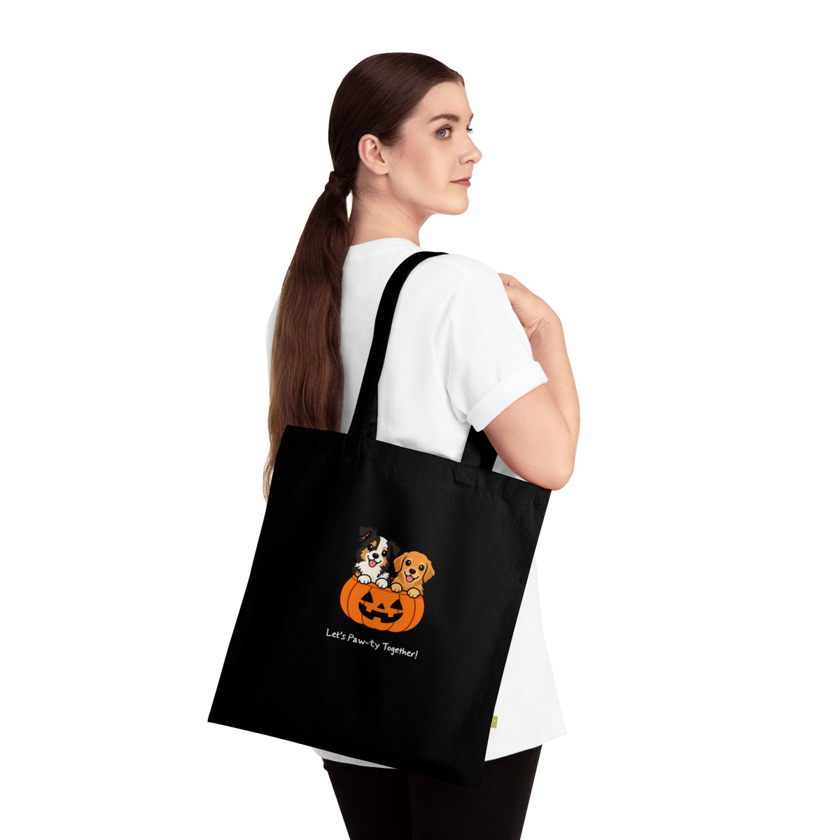Personalisierte Baumwolltasche mit Haustier – Halloween Pet
