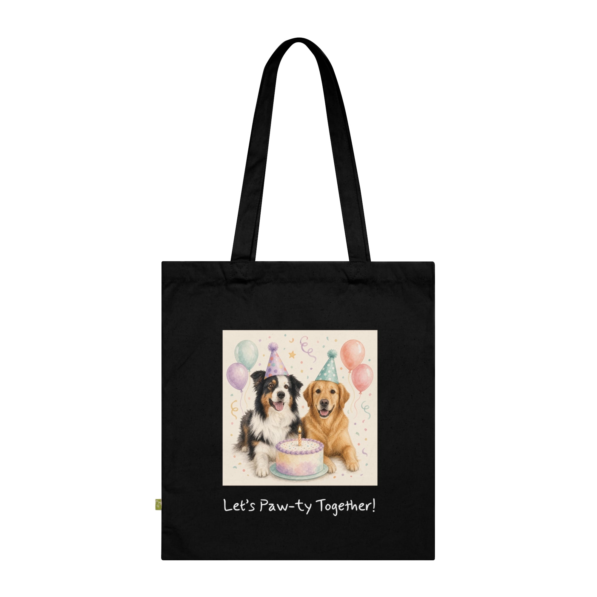 Personalisierte Baumwolltasche mit Haustier – Birthday Time