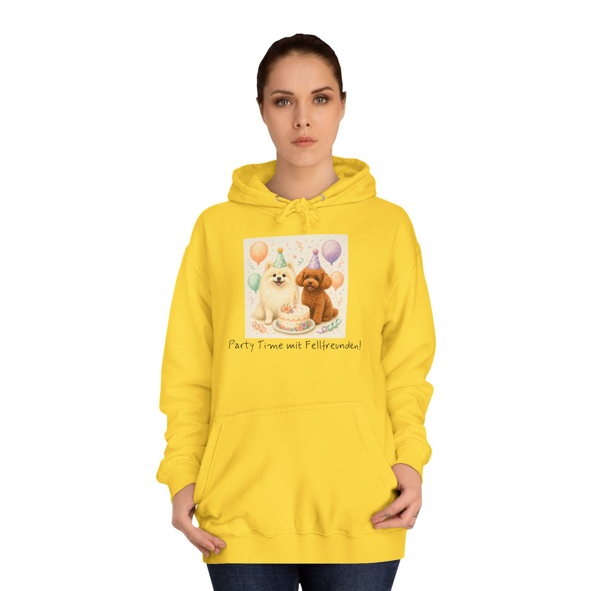 Personalisierter Unisex Hoodie mit Haustier – Birthday Time